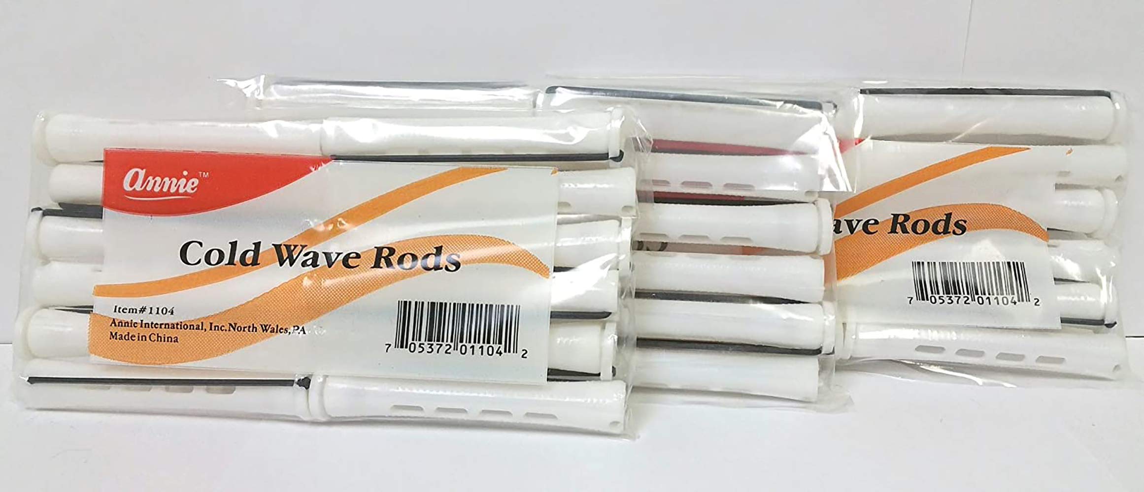 3 Packs Of Annie Cold Wave Rods (Long) #1104 12 Pcs/Pack