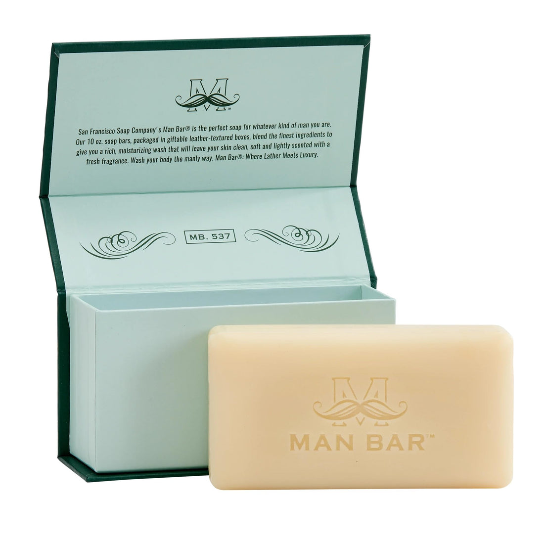 San Francisco Soap Company Hydrating Man Bar, Green, Siberian Fir, 10 Oz