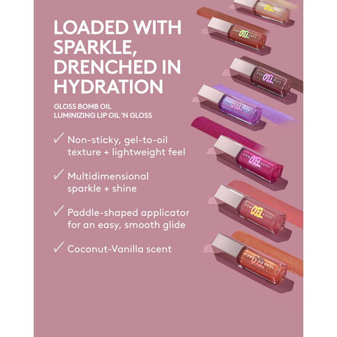 Fenty Beauty Gloss Bomb Luminizing Lip Oil N Gloss - 01 Fussy for Women - 0.3 oz Lip Gloss