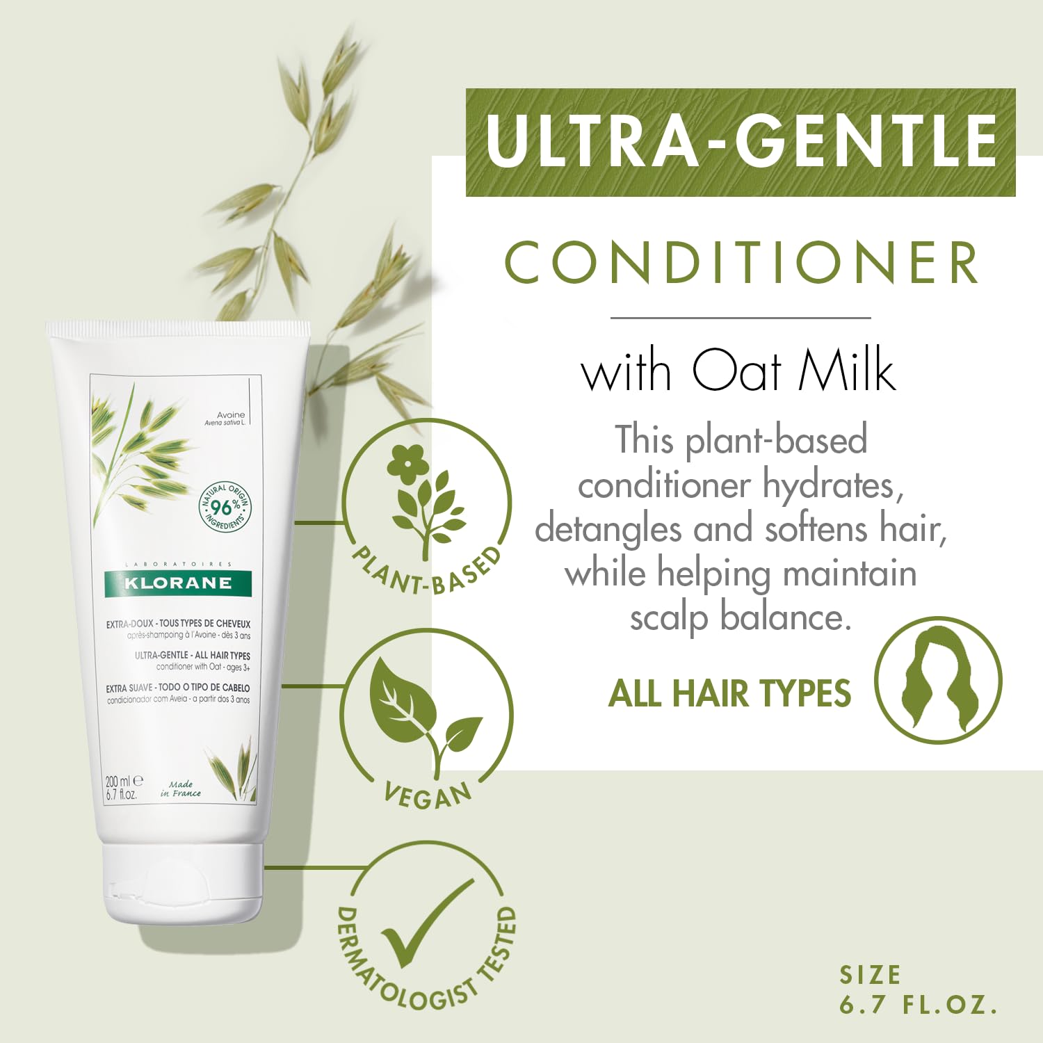 Klorane Conditioner With Oat Milk