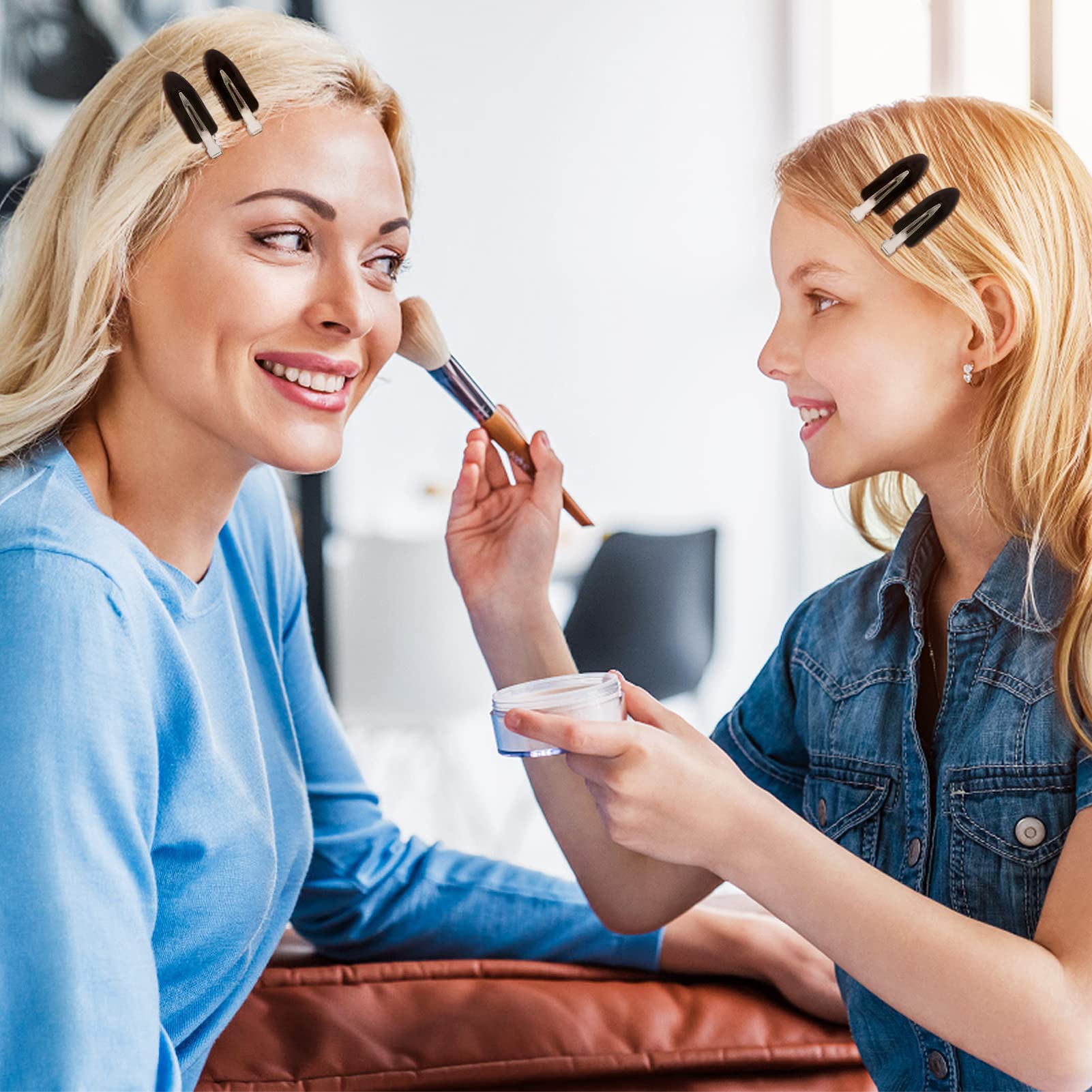 8Pcs No Bend Hair Clips - Creaseless Hair Clips Styling Duck Bill Clip No Dent Alligator HairBarrettes, Small Gifts for Women Girl Salon Hairstyle Hairdressing Bangs Waves Makeup, Black