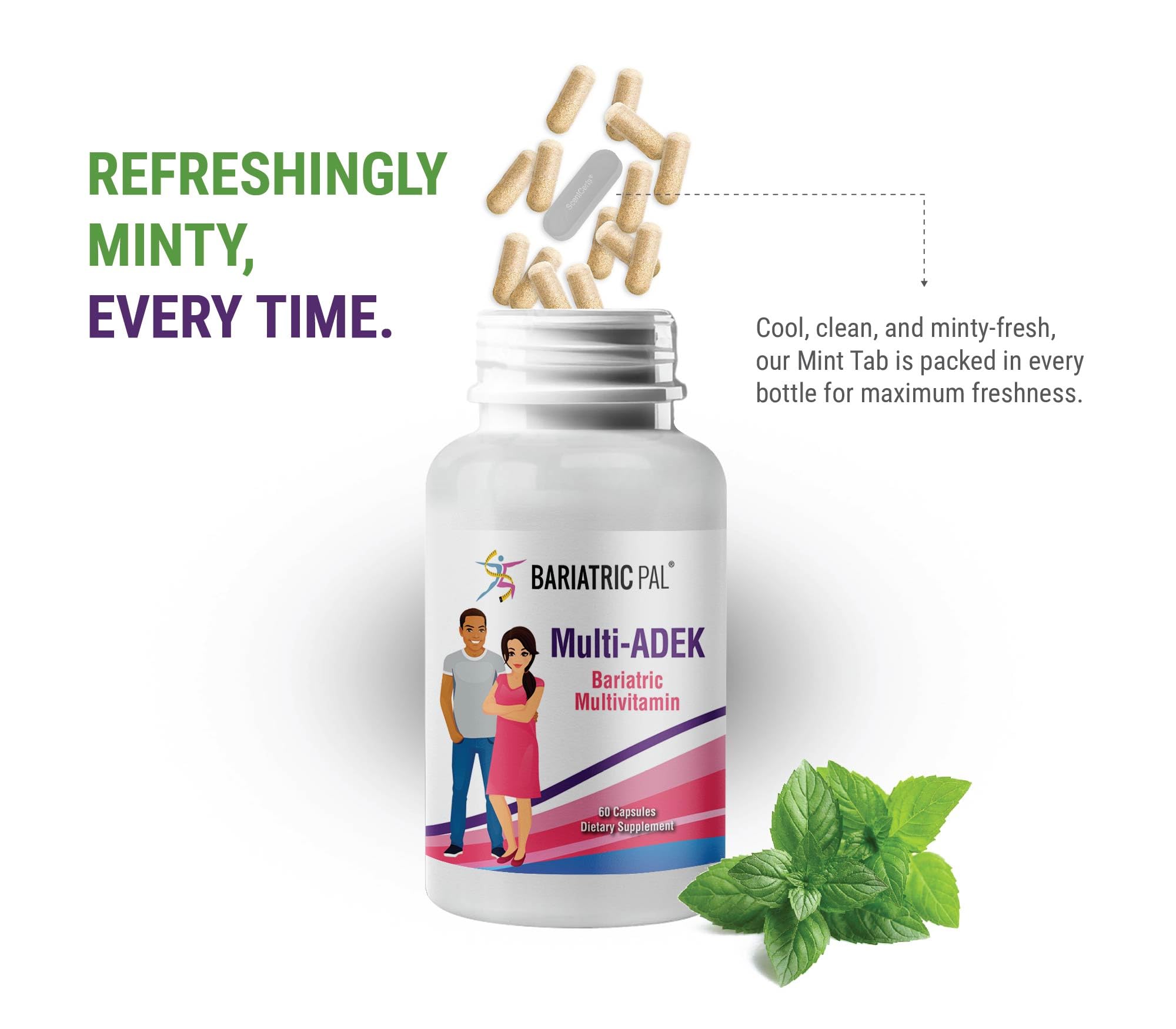 BariatricPal Multi-ADEK Bariatric Multivitamin Capsules (60 Count)