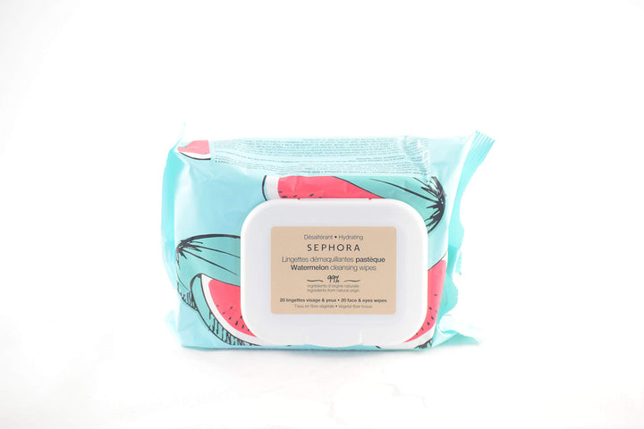 Sephora Watermelon Cleansing Hydrating Wipes 20 lingettes