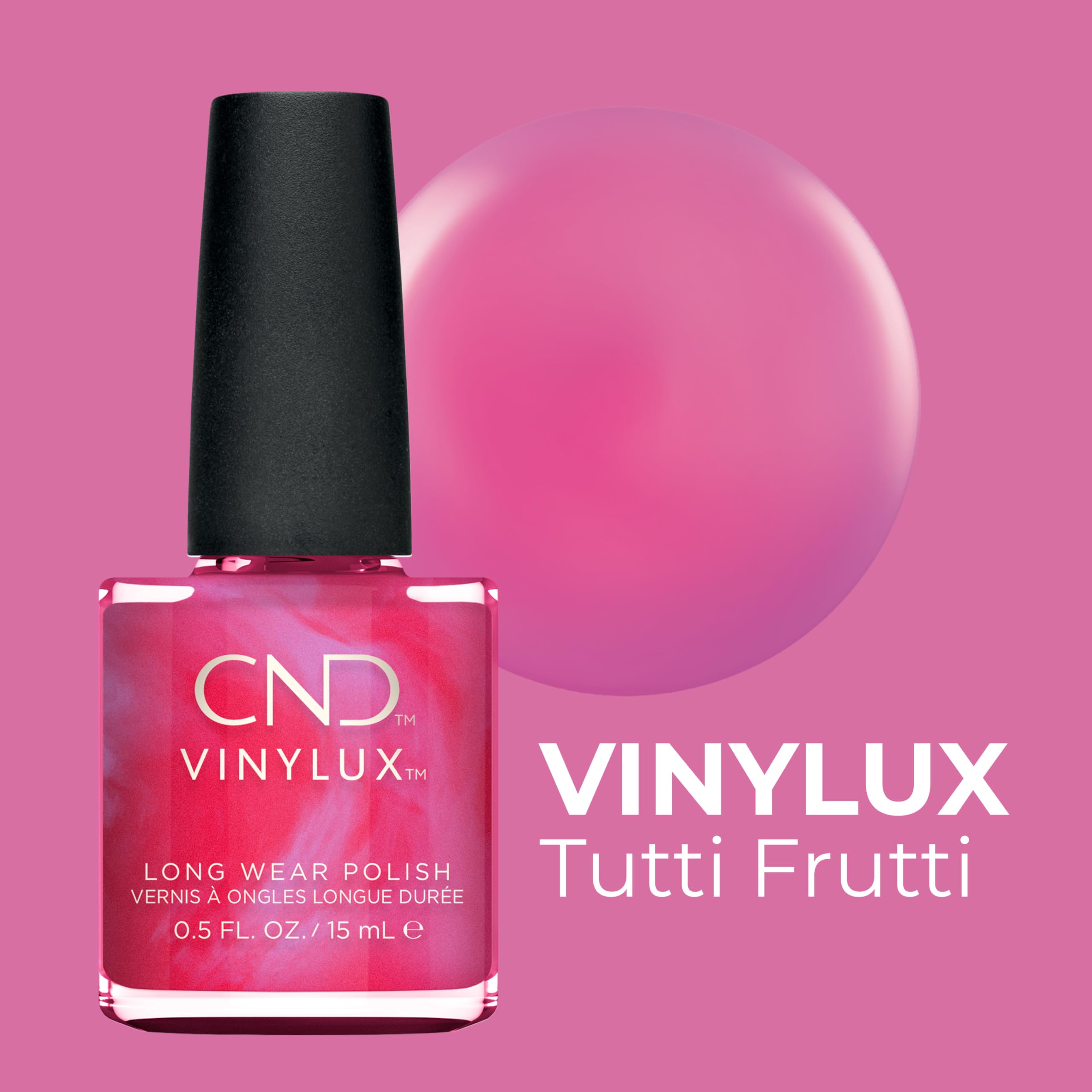 Creative Nail Creative Nail Design Vinylux Nail Lacquer, Tutti Frutti, 0.5 Fluid Ounce
