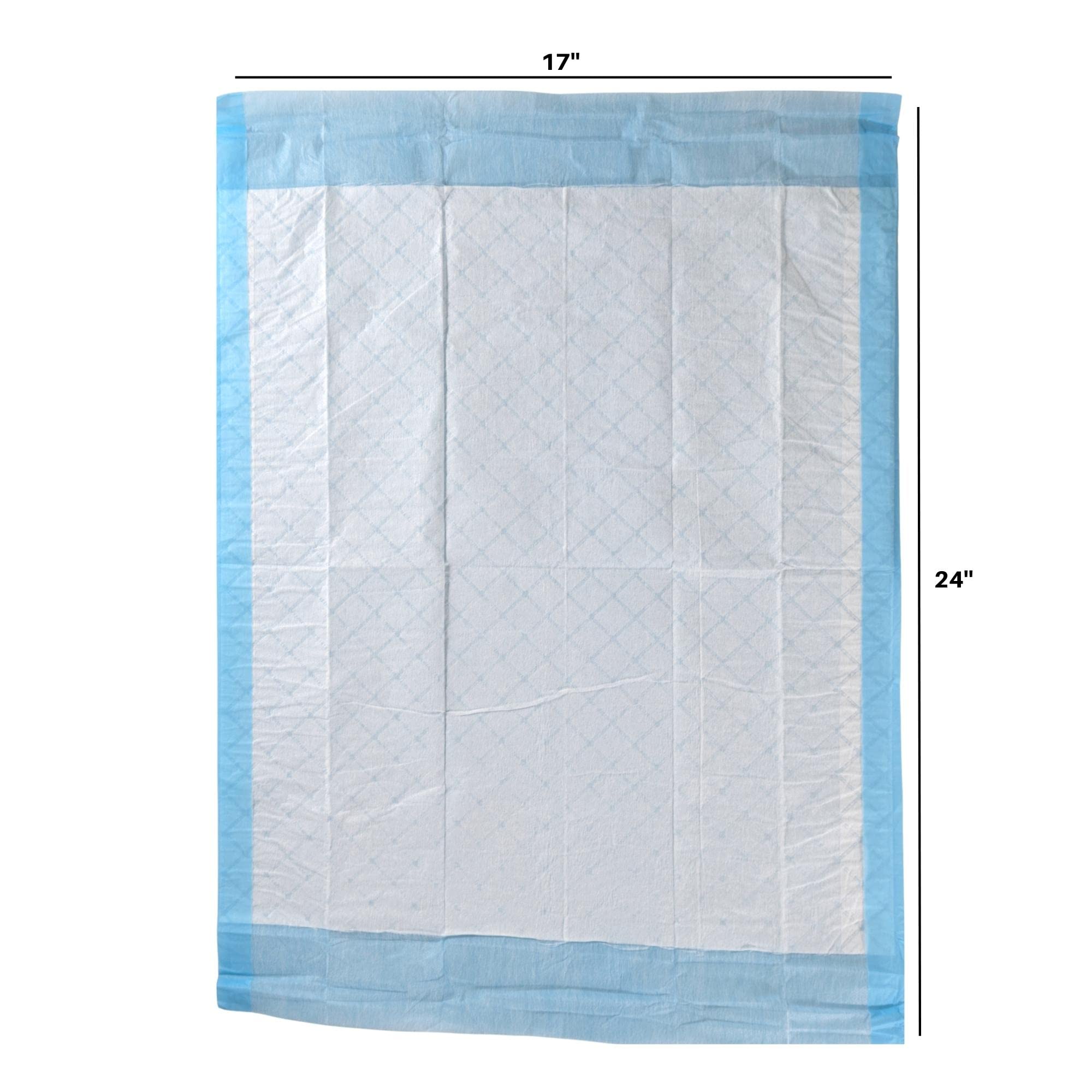 Disposable Changing / Under Pads [Pack of 25] Disposable Soft Absorbent Waterproof 17''x24'' Incontinence Underpad Protector Liners for Beds, Chairs, Diaper Changing – for Adults and Baby Protection