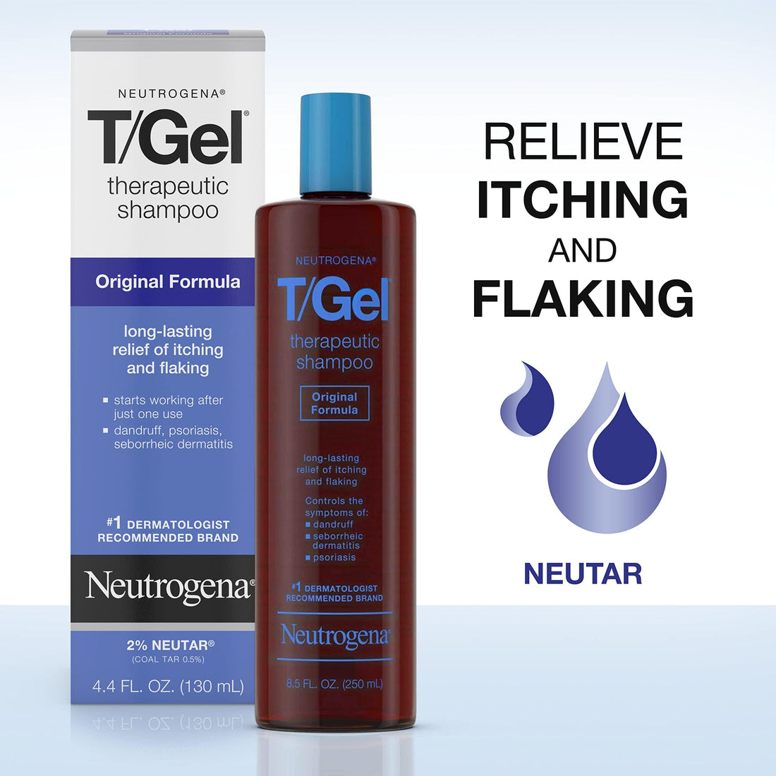 Neutrogena T/Gel Therapeutic Shampoo, Original Formula, 8.5 Ounce (Pack of 2)