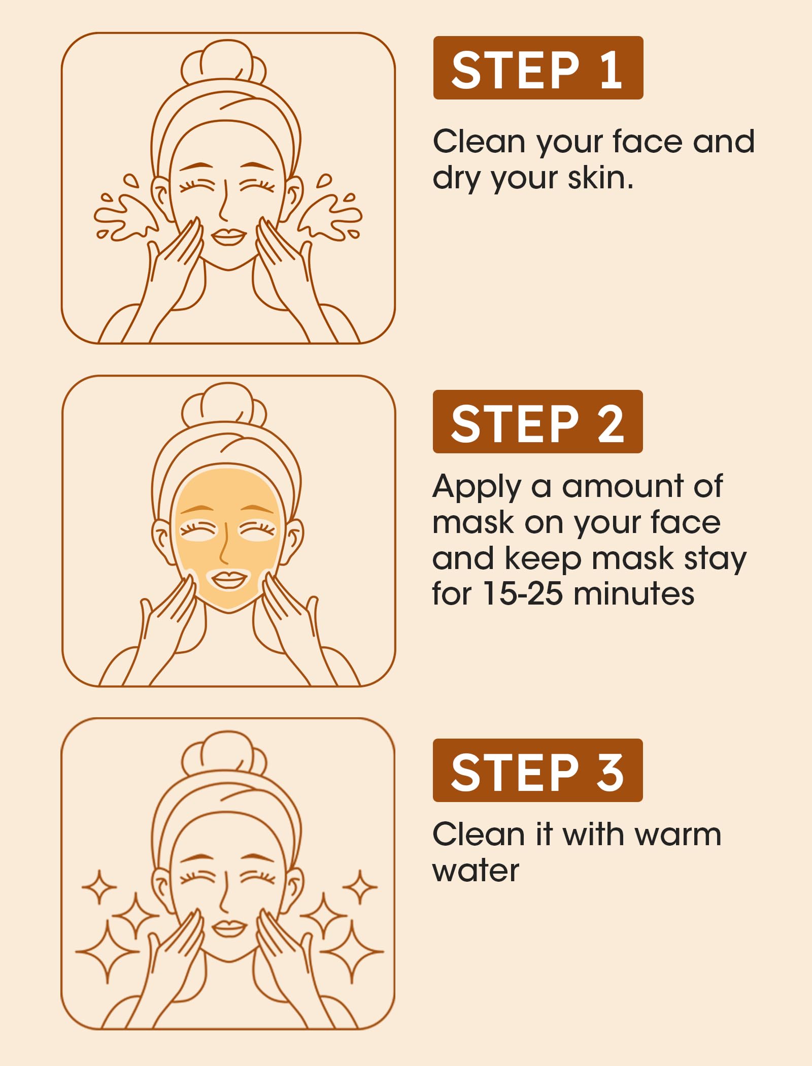 Turmeric Vitamin C Clay Mask Skin Care,Deep Cleansing Pores, Skin Care Turmeric Clay Mask for Dark Spots, Dull Skin, Hydrating, 4.23Oz