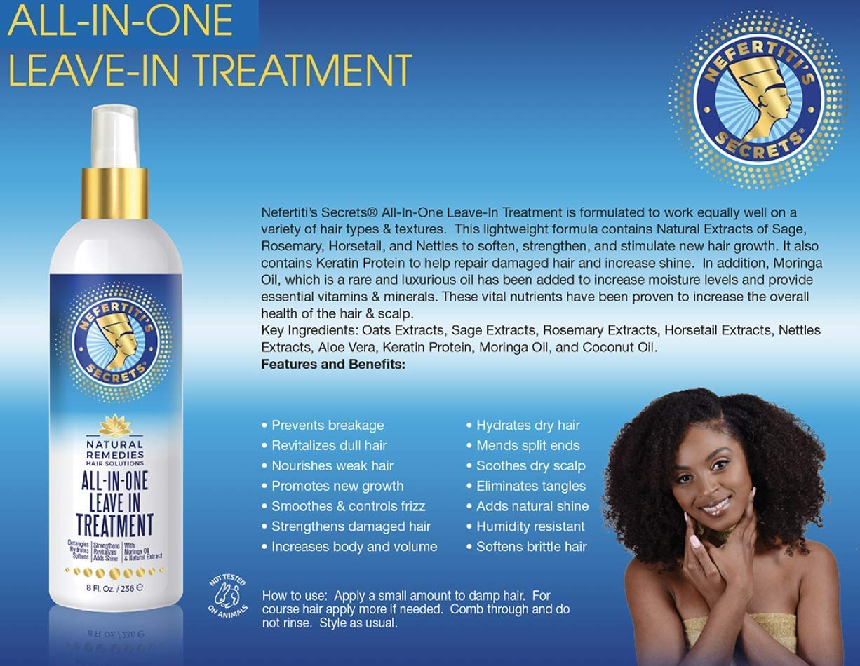 Nefertiti's Secrets All In One Leave In Treatment 8oz