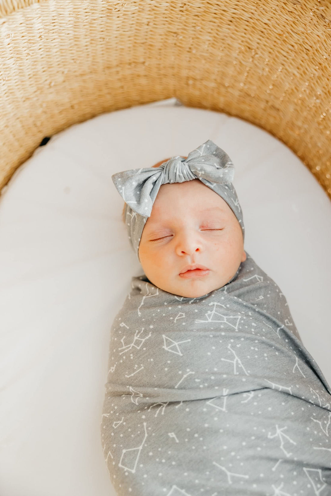 Copper Pearl Baby Bows: Stylish Headbands for Baby Girls, Premium Soft and Stretchy Baby Headbands, Perfect for Newborns, Trendy Designs - Rocky