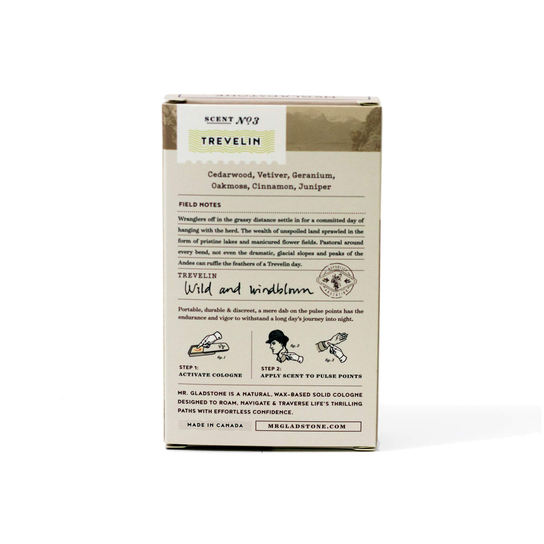 Trevelin: Mr. Gladstone Solid Cologne