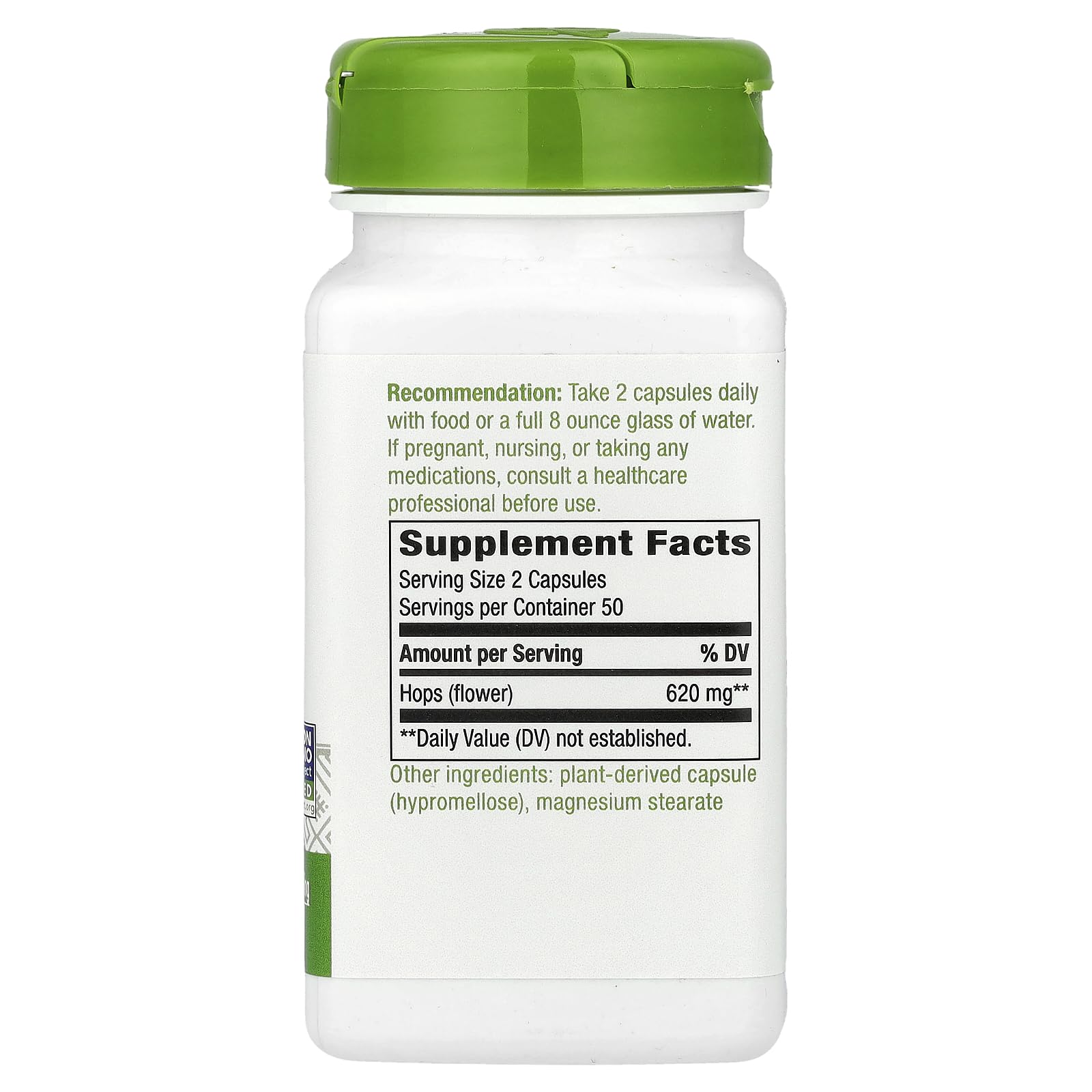 NATURE'S WAY, Hops Flowers - 100 caps