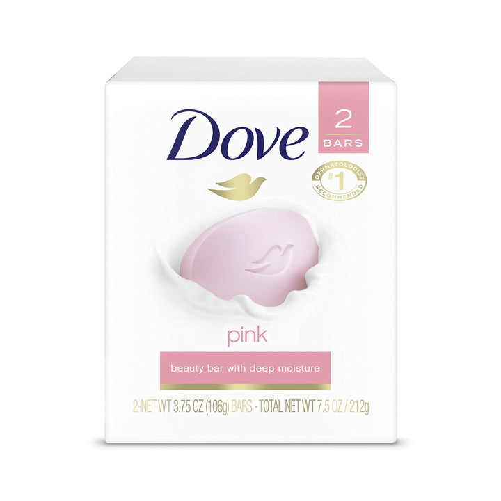 Dove Pink Beauty Bar, 4 Ounce, 2 Count