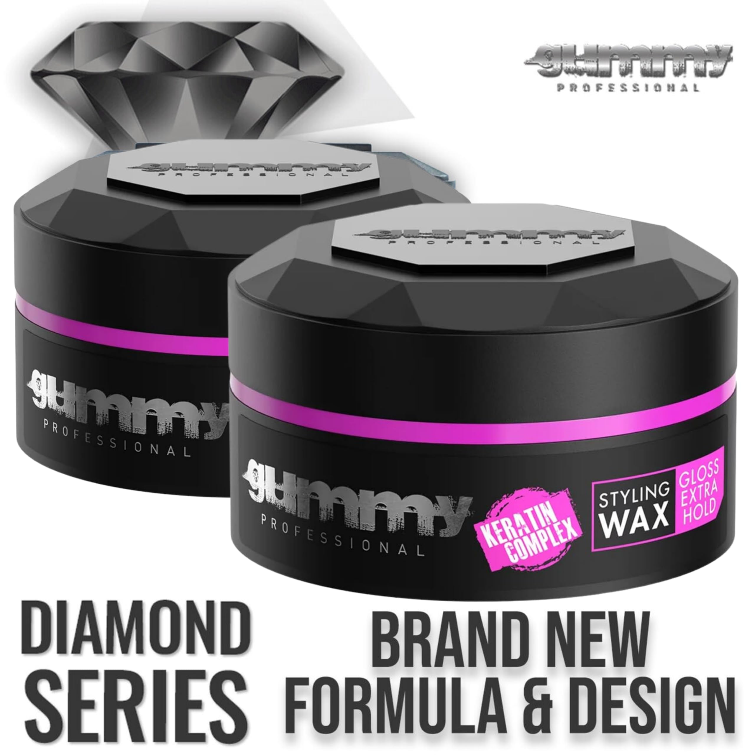 Gummy Hair Styling Wax, 0.21 Pound