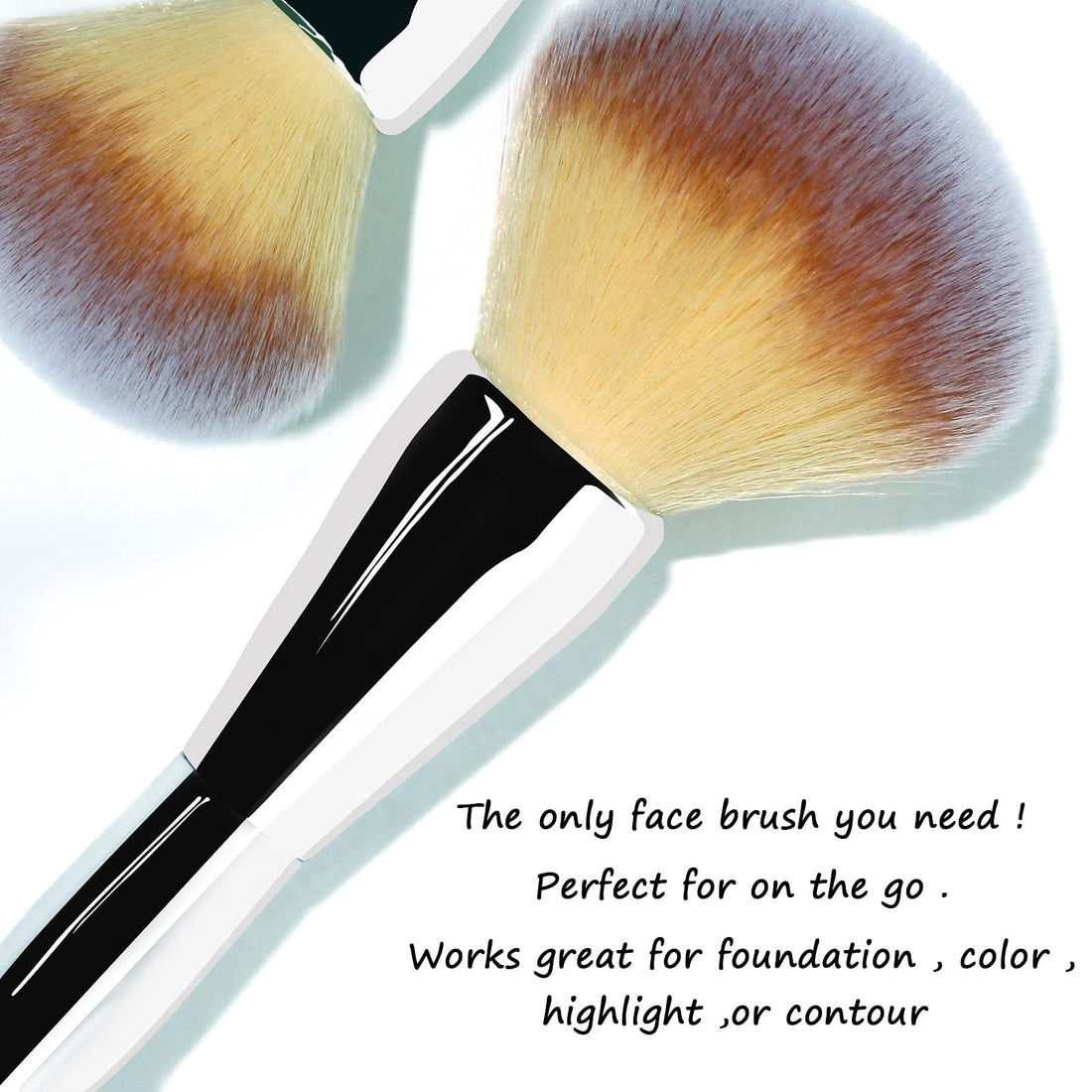 Foundation Brush Makeup Powder Brush Face Brush for Stippling Liquid Cream Powder Foundation Blending Buffing