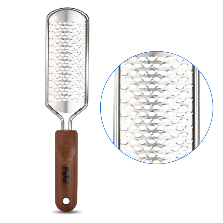 Foot File Callus Remover, Pefei Colossal Professional Stainless Steel Detachable Foot Scrubber, Hard Skin Removers Pedicure Rasp for Wet and Dry Feet