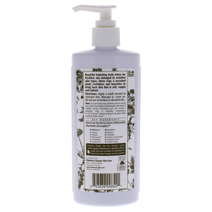 Eminence Organic Stone Crop Body Lotion, 8.4 Ounce