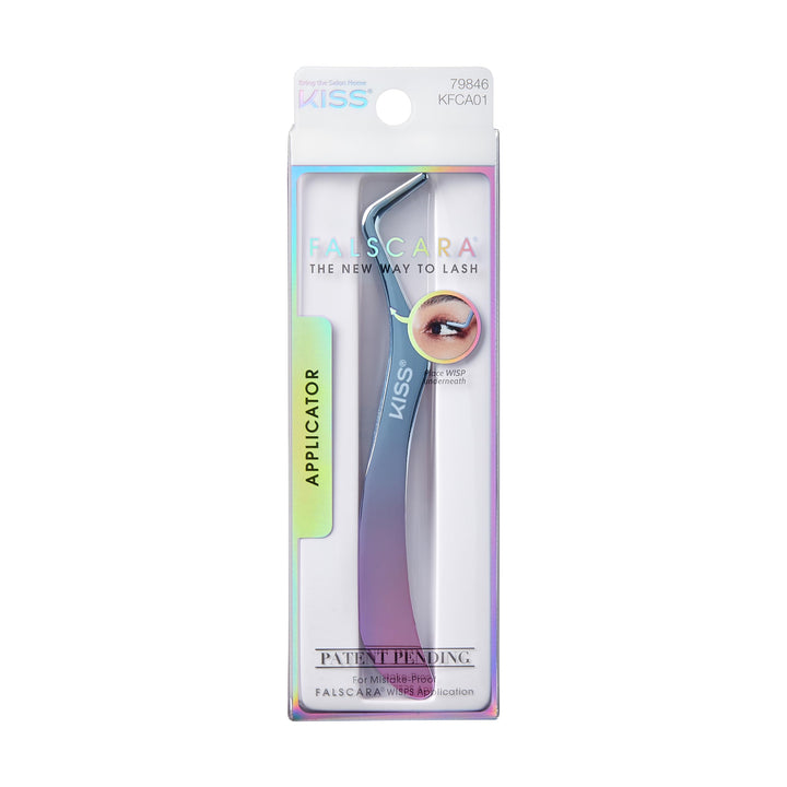 KISS Falscara DIY Eyelash Extension Wisp Applicator for Mistake-Proof Artificial Lash Placement ââ‚¬â€œ Ergonomically Designed Handle to Easily Build Your Featherlight Synthetic Reusable Eyelash Clu