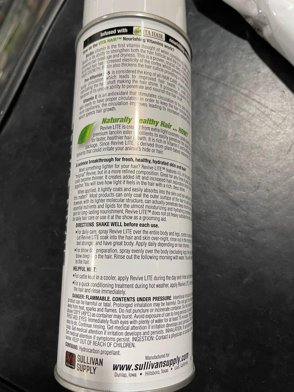 Sullivan Supply Revive Lite Aerosol