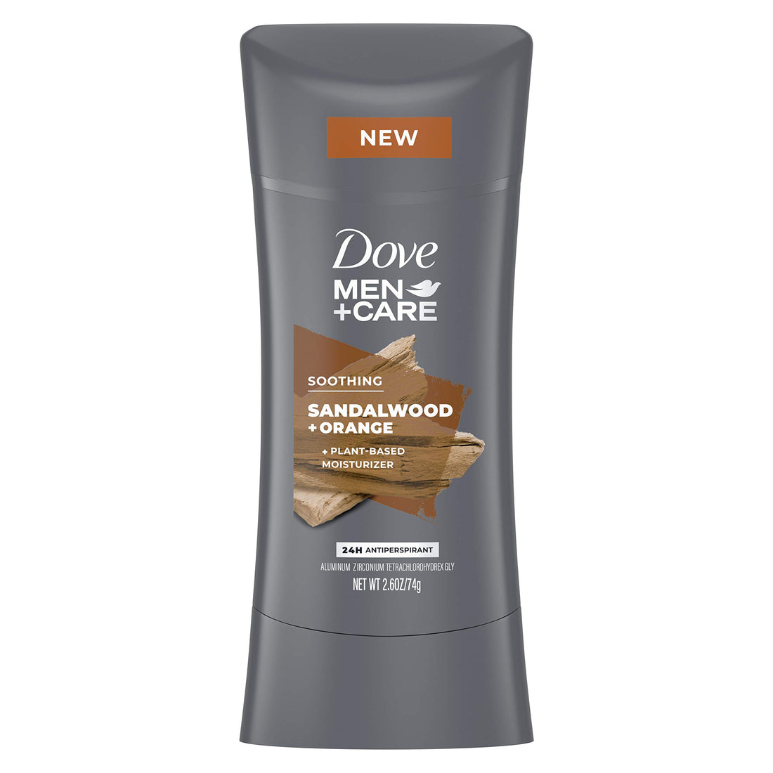 Dove Men+Care Antiperspirant Deodorant Antiperspirant Sandalwood + Orange Natural Inspired Deodorant for Men 2.6 OZ