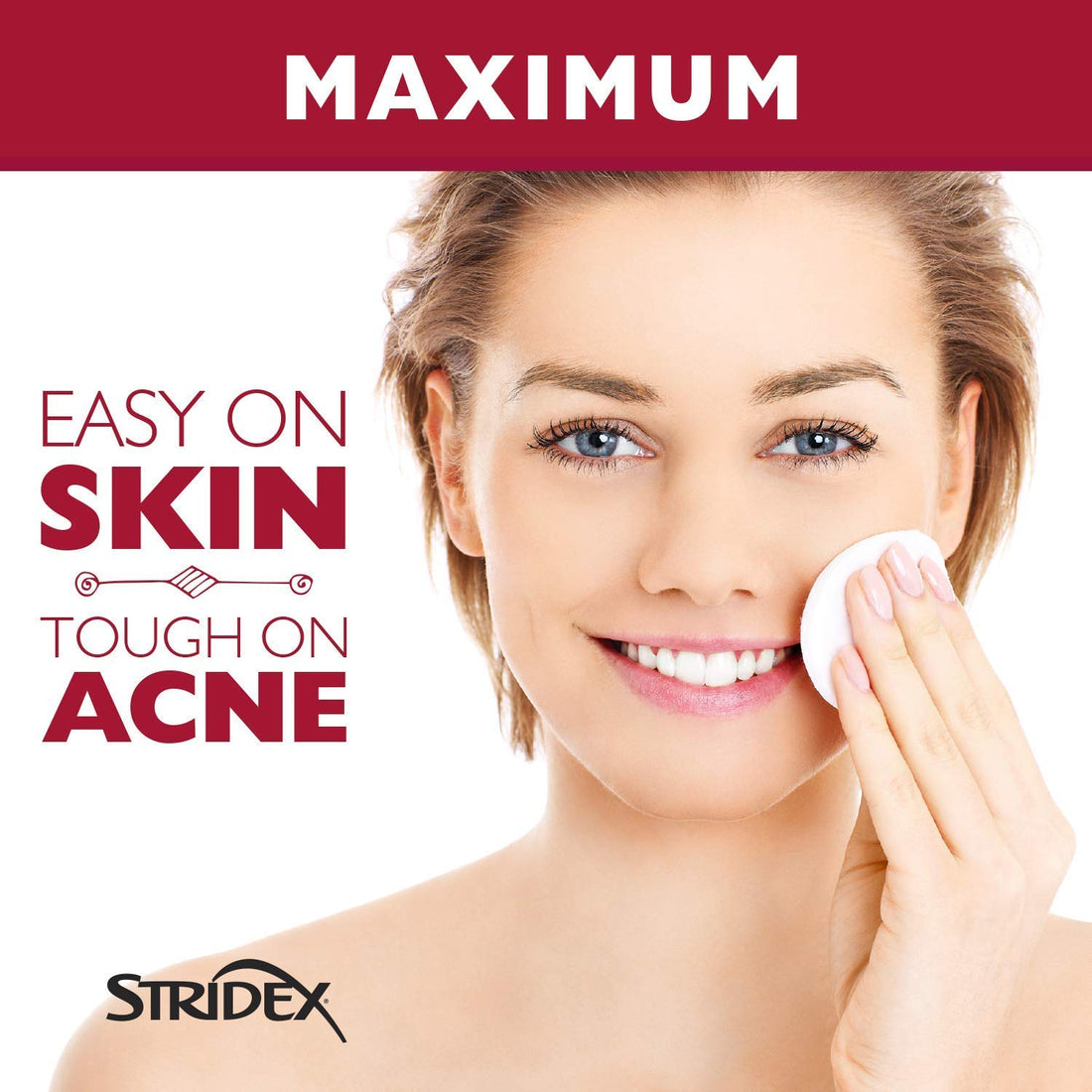 Stridex Daily Care Acne Pads Maximum Strength, 90 ct, 2 pk