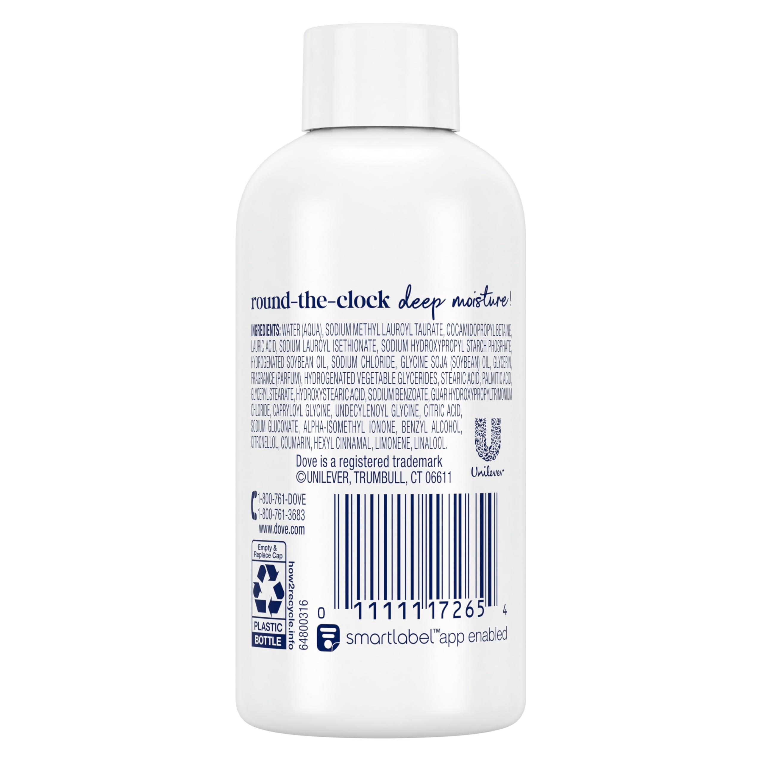 Dove Body Wash Deep Moisture for 24hr Lotion-Soft Skin Moisturizing Skin Cleanser with No Sulfates No Parabens 3 oz