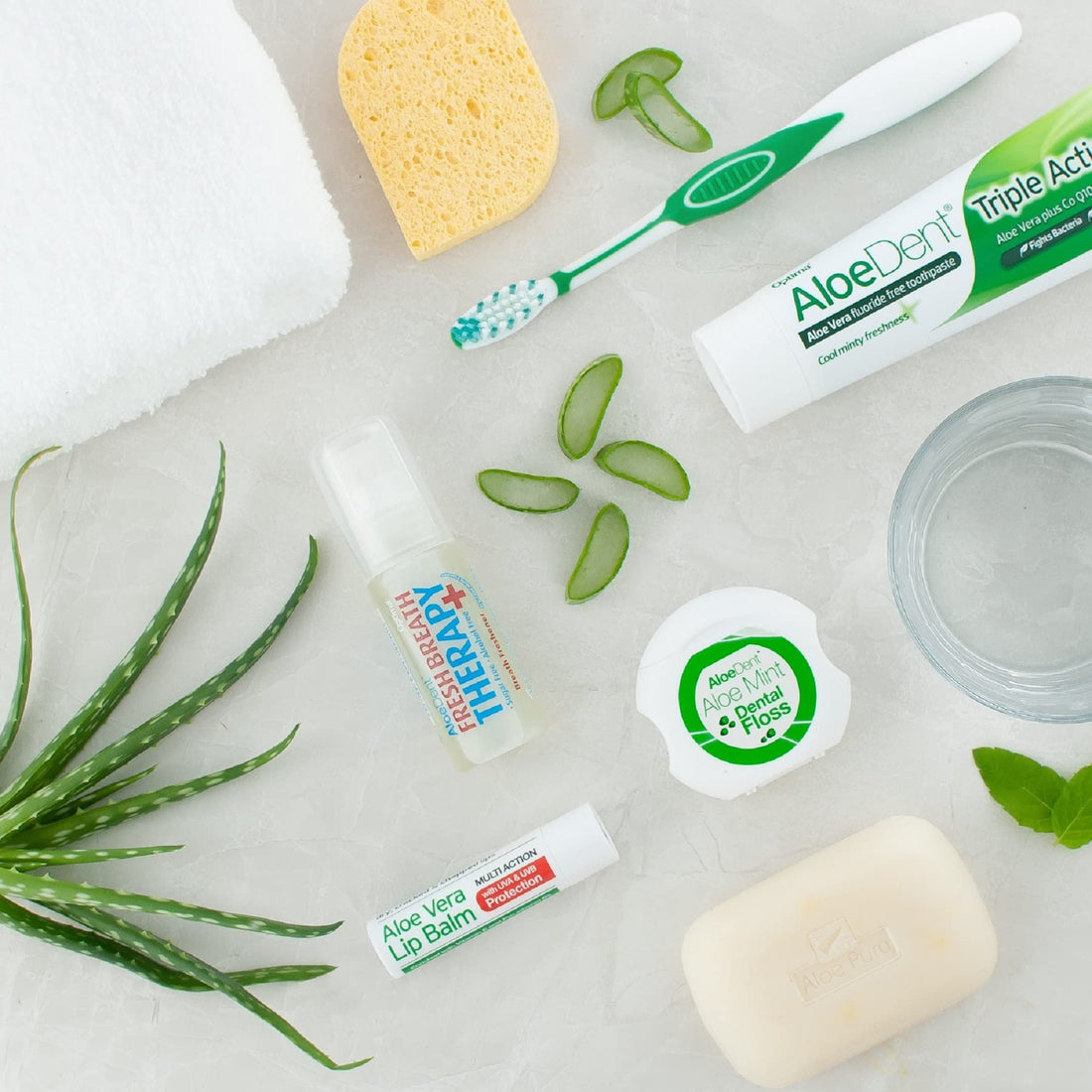 Optima Aloe Vera Sun Protect Lip Balm Tea-Tree (4G)