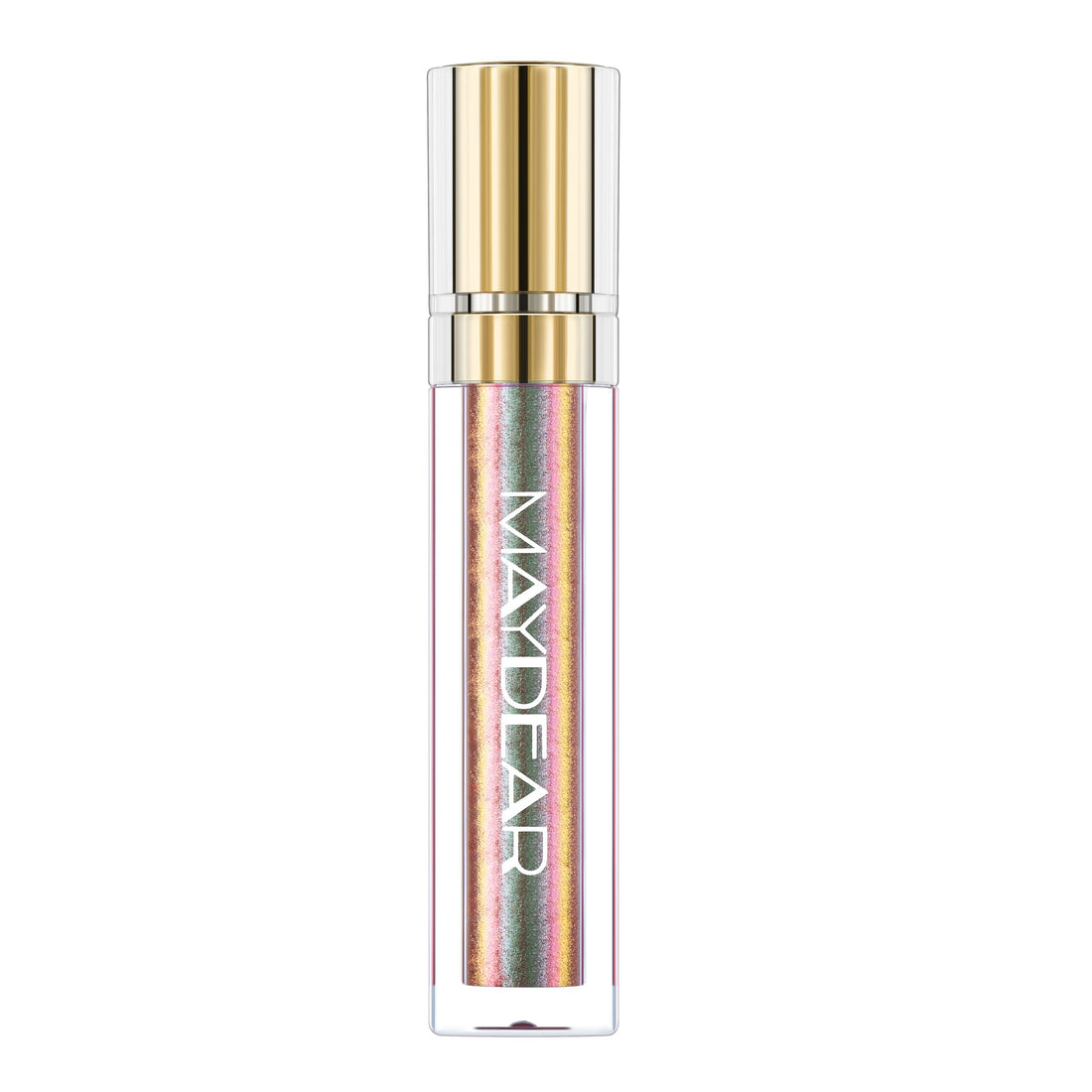 Maydear chameleon lipstick, Long Lasting Waterproof Colourful Diamond Shimmer Lip Gloss for Women Girls Makeup kit - brown green