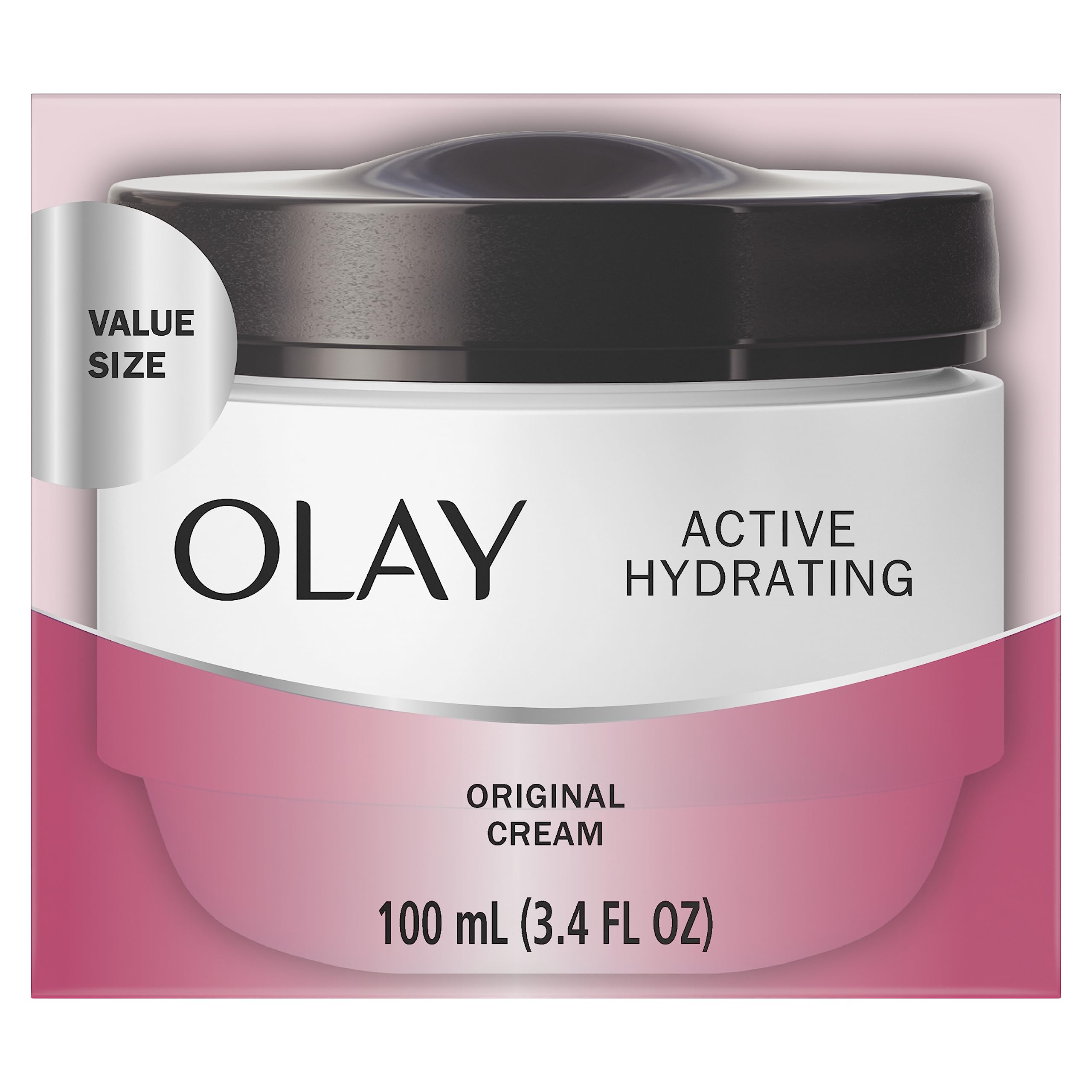 Olay Active Hydrating Cream, Face Moisturizer, 3.4 fl oz
