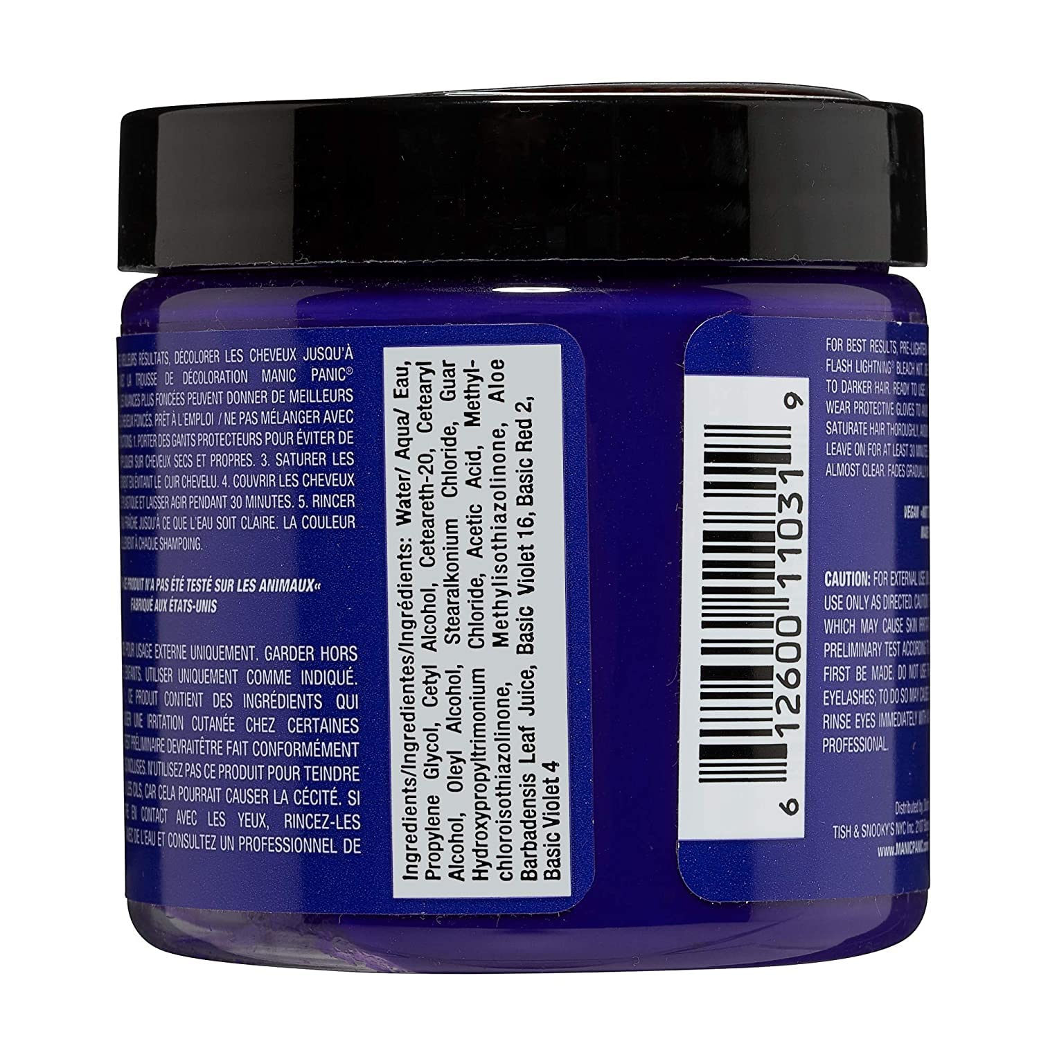 Manic Panic Semi-Permanent Hair Color Cream - Ultra Violet 4oz Pack of 2