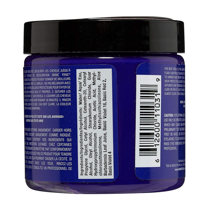 Manic Panic Semi-Permanent Hair Color Cream - Ultra Violet 4oz Pack of 2