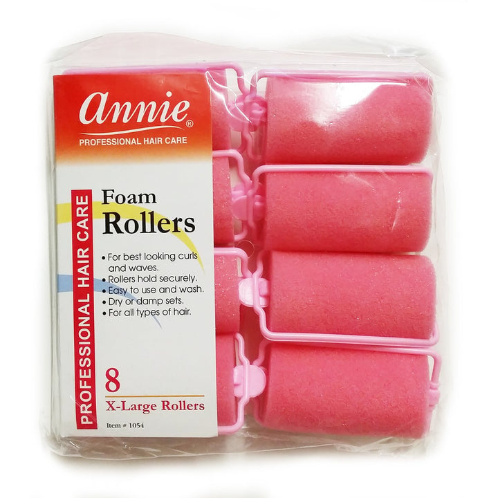 annie Foam roller SIZE 1 1/4 x 2 1/2 8ct #1054