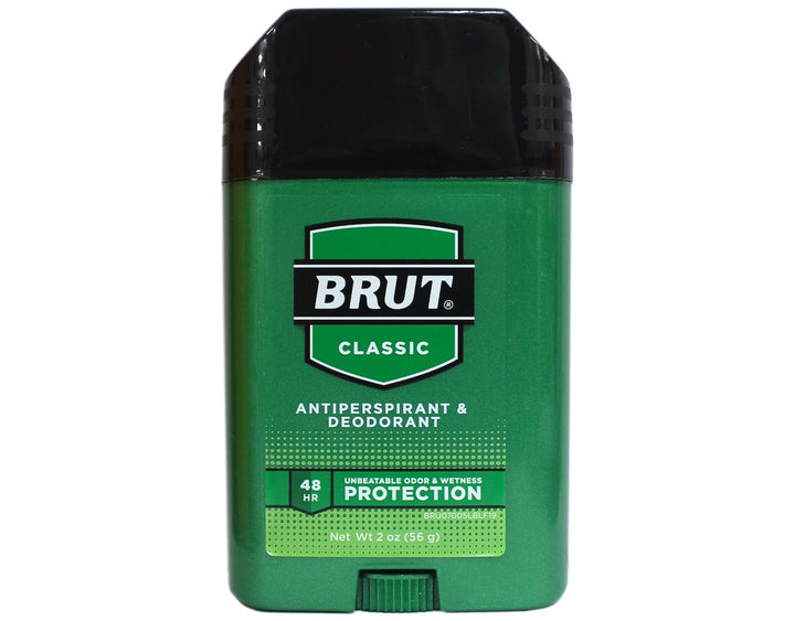 Brut Deodorant 2oz Oval Solid Classic Scent(Anti Perspirant) (2 Pack)