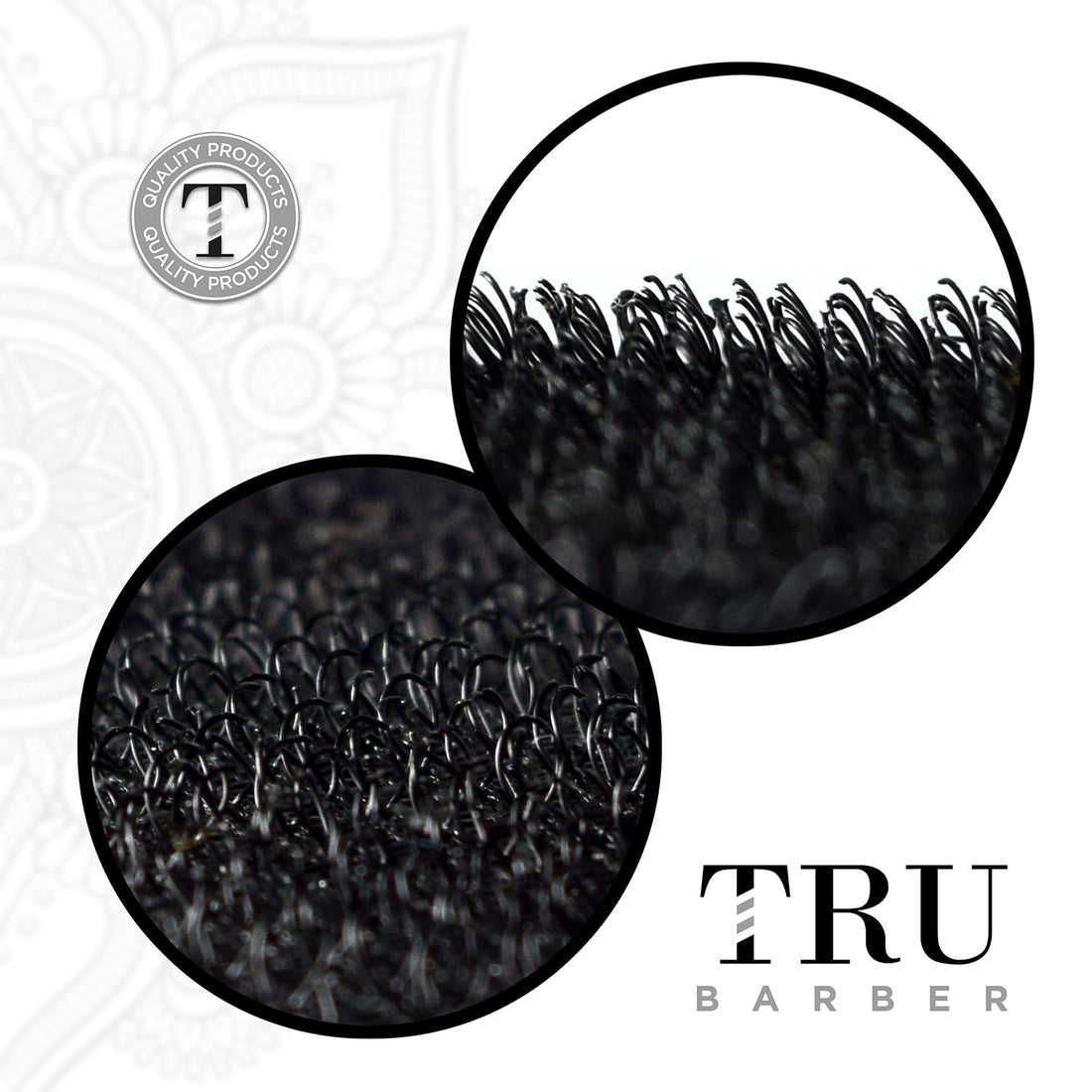 TRU BARBER HAIR GRIPPERS BUNDLE PACK 6 PCS for Men and Women - Salon and Barber, Hair Clips for Styling, Hair holder Grips (Black)