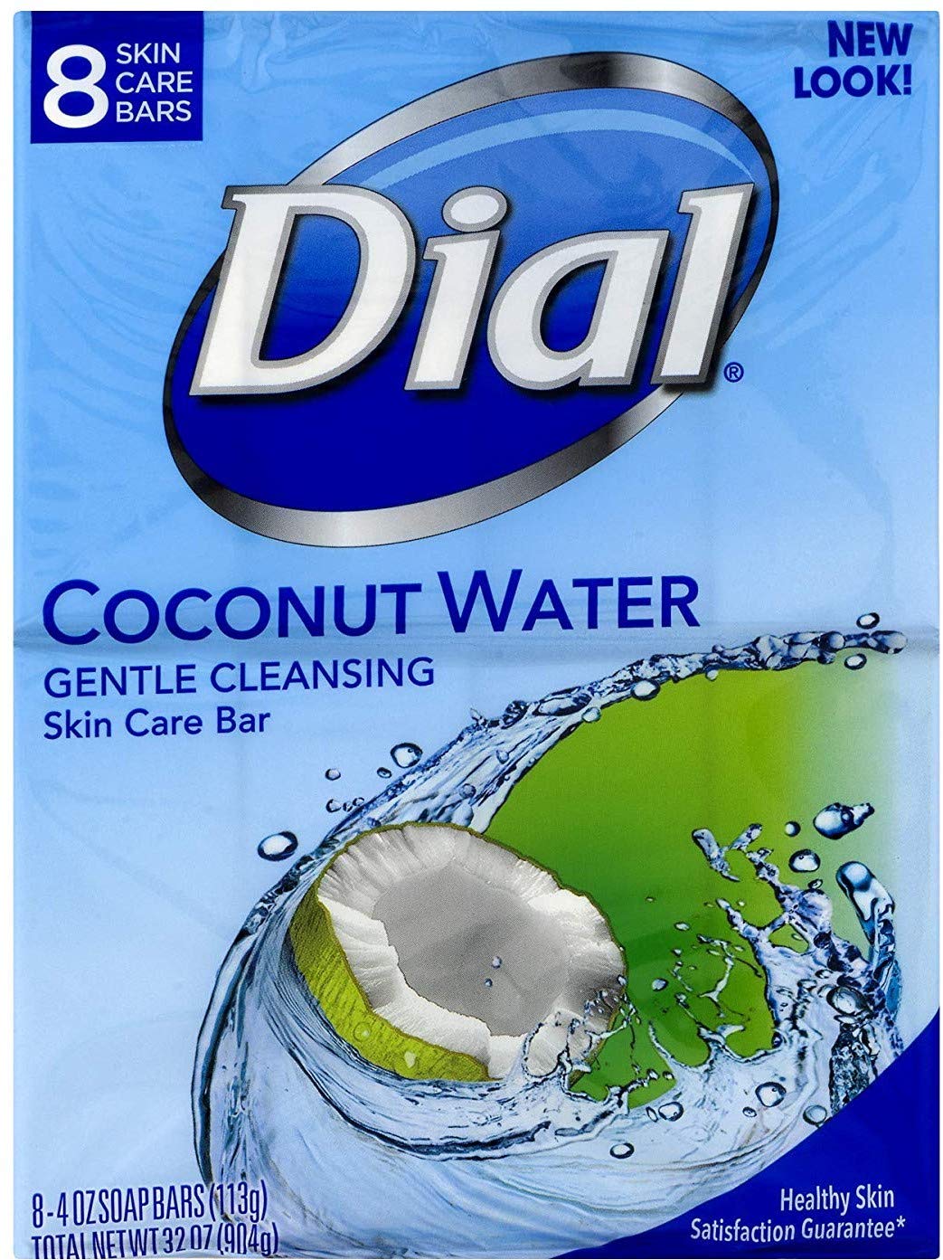 Dial Soap Bar, Coconut Water, 4 oz. Bars, 8 Count