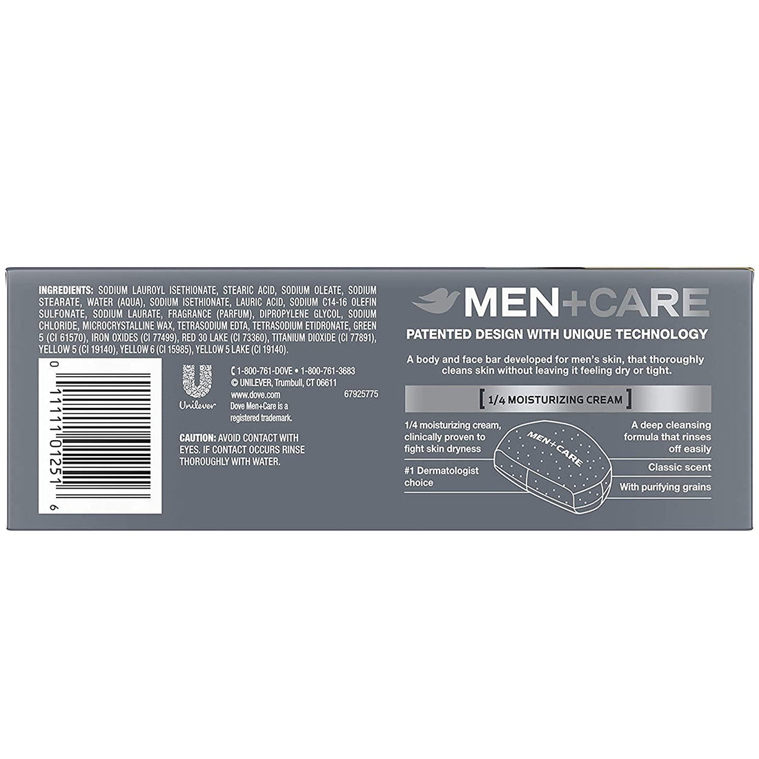 Dove Men+Care Men's Bar Soap More Moisturizing Than Bar Soap Deep Clean Soap Bar that Effectively Washes Away Bacteria, Nourishes Your Skin 3.75 oz 10 Bars