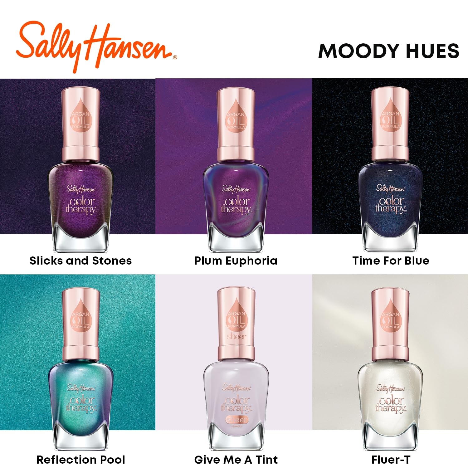 Sally Hansen Color Therapy Nail Polish, Fluer-t, Pack of 1