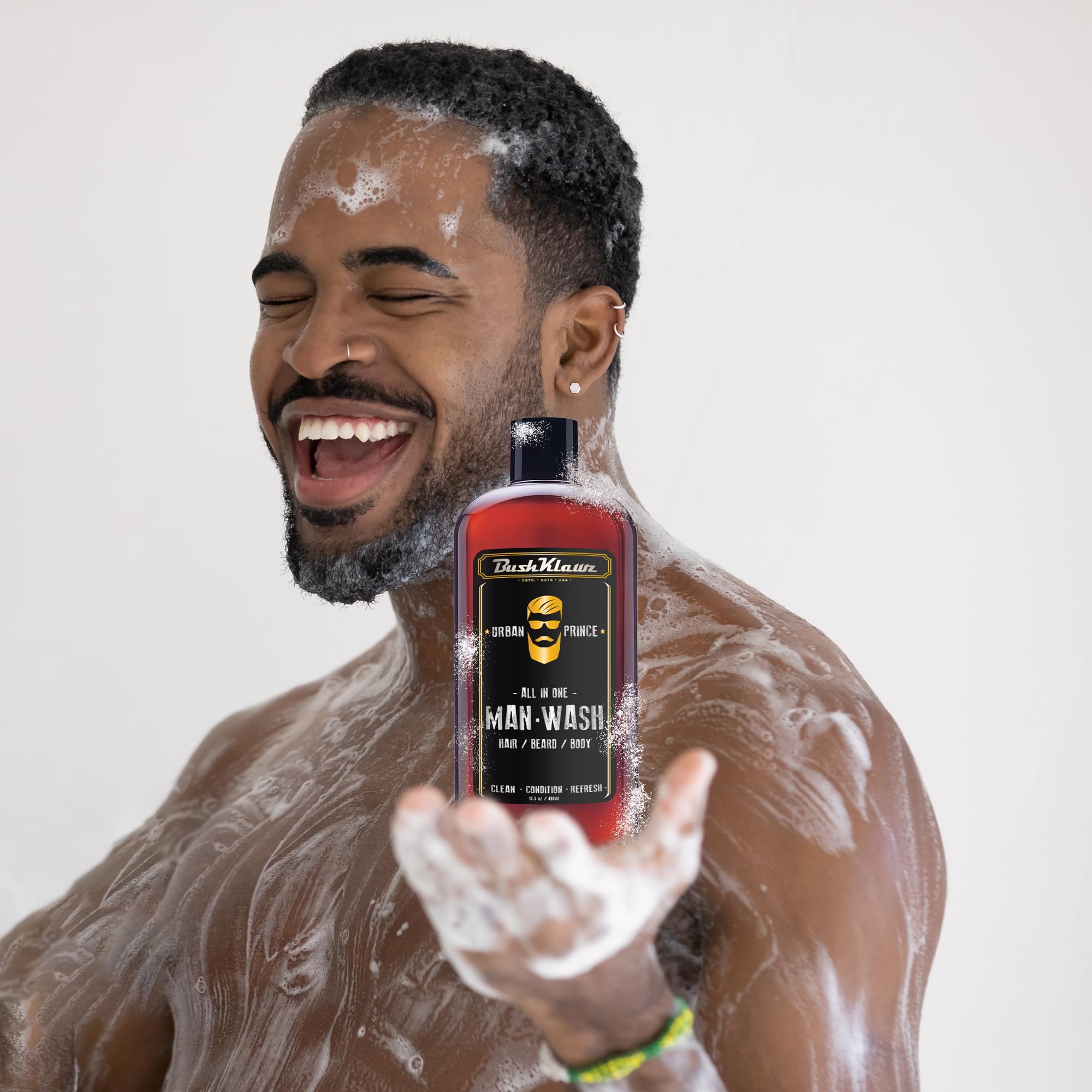 BushKlawz Man Wash (13.5 oz, Urban Prince)