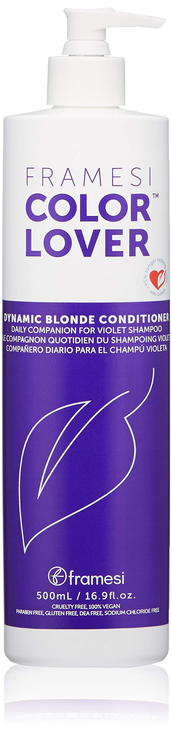 FRAMESI Color Lover Dynamic Blonde Conditioner, Woods/Spices, 16.9 oz.