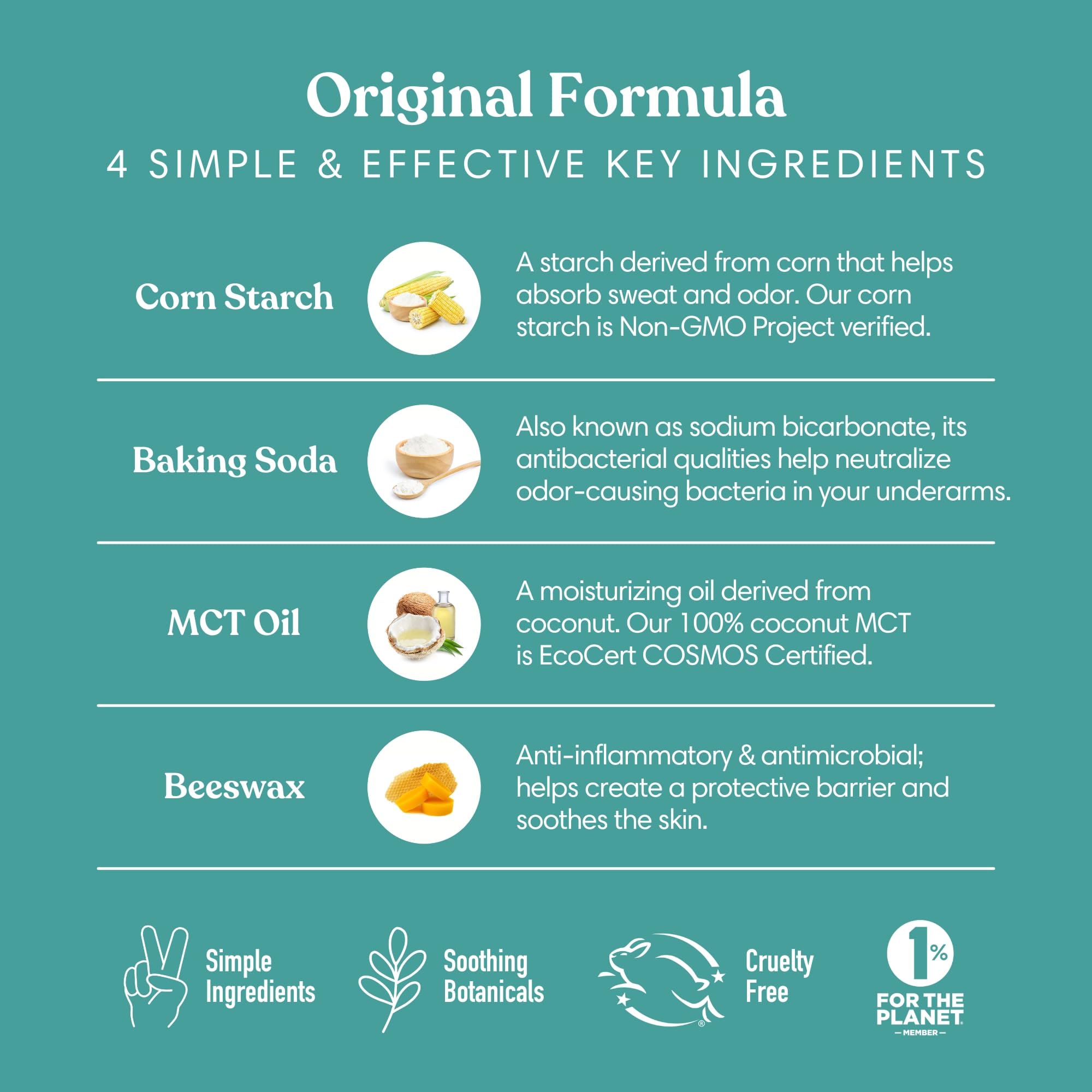 Unscented, 1-Pack: Humble All Natural Deodorant, Aluminum And Paraben Free, Cruelty Free Menâ€™S And Womenâ€™S Deodorant, Simply Unscented, 1-Pack