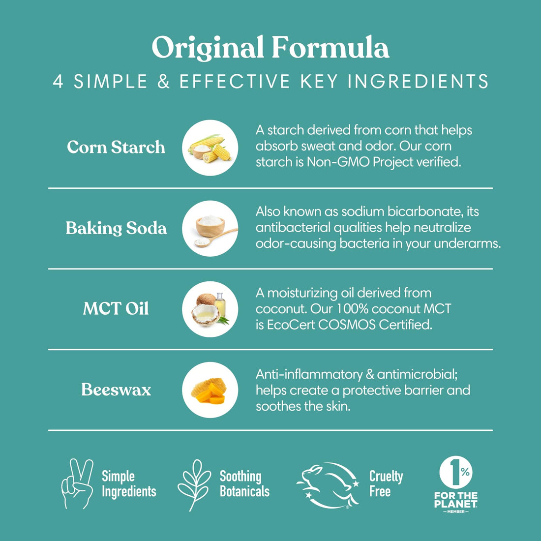 Unscented, 1-Pack: Humble All Natural Deodorant, Aluminum And Paraben Free, Cruelty Free Menâ€™S And Womenâ€™S Deodorant, Simply Unscented, 1-Pack