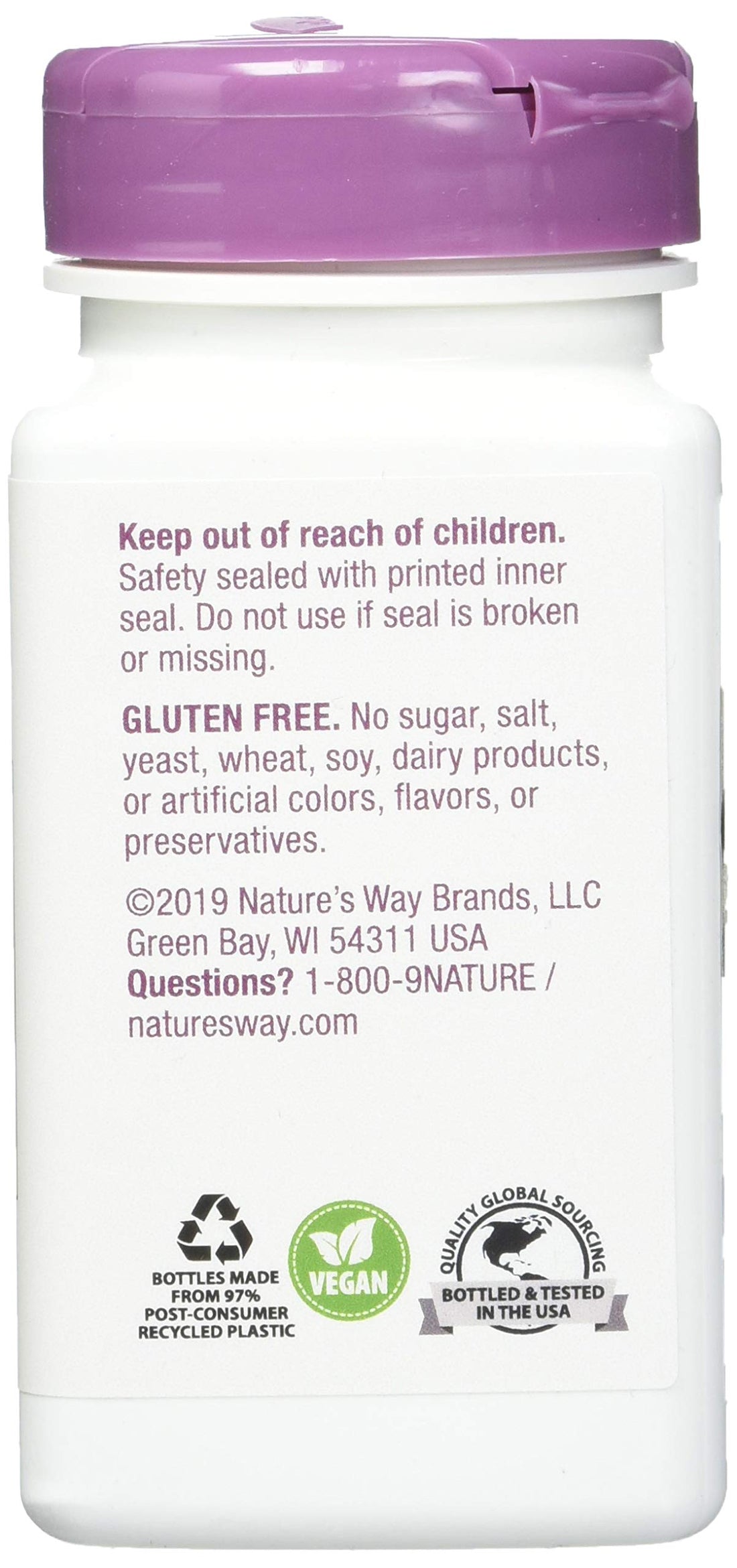 Nature's Way Nature's Way Premium Extract Standardized Olive Leaf 20% Oleuropein, 250 Mg Per Serving, 60 Vcaps, 60 Count (Pack of 12)