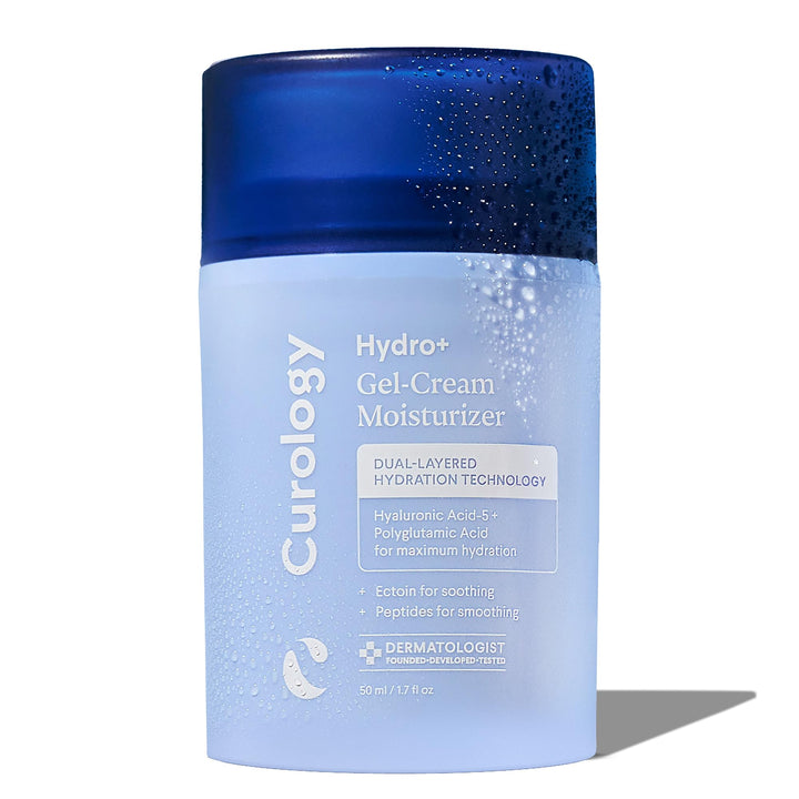Curology Hydro+ Gel Cream Moisturizer, Lightweight Face Lotion, Hydrating Hyaluronic Acid-5 Complex, Sensitive Skin Care, Fragrance Free, 1.7 fl oz