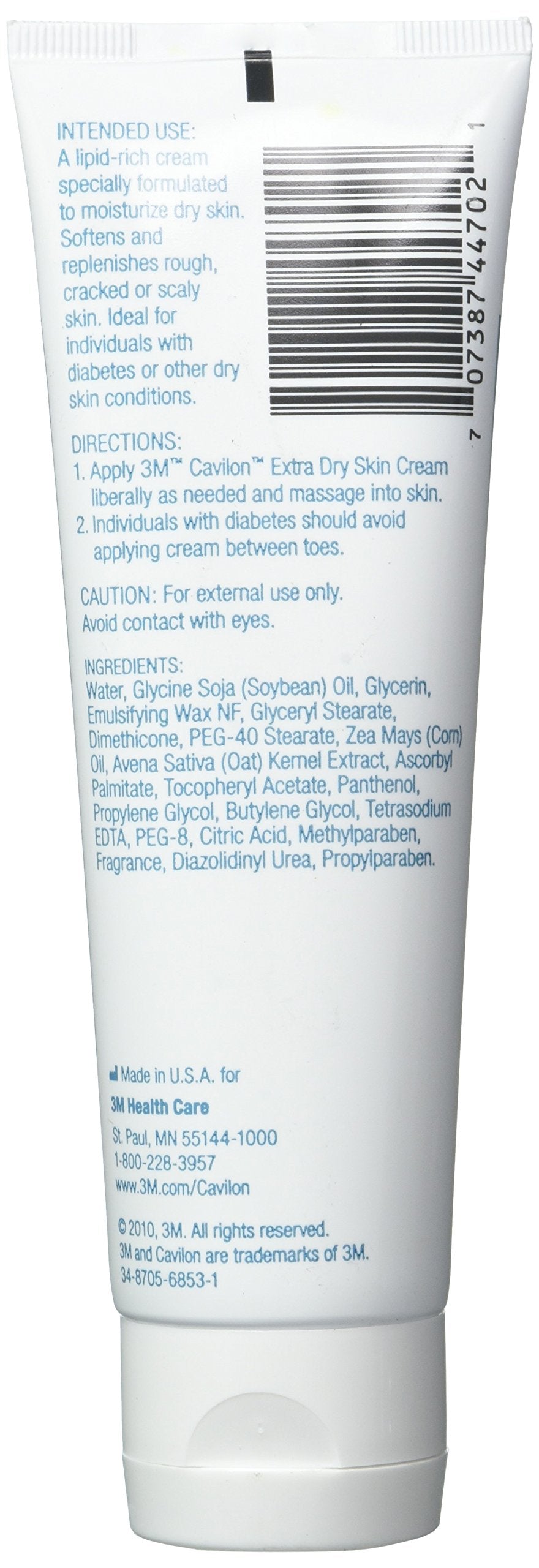 3M Cavilon Extra Dry Skin Cream 4 U.S. fl. oz. (118ml)