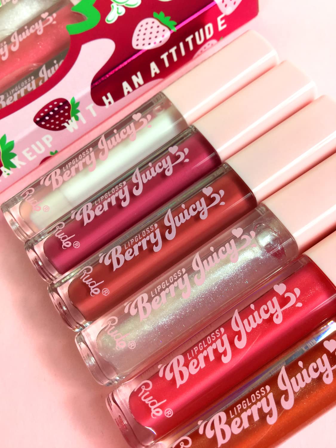 Rude Cosmetics Berry Juicy Lip Gloss - Flirty