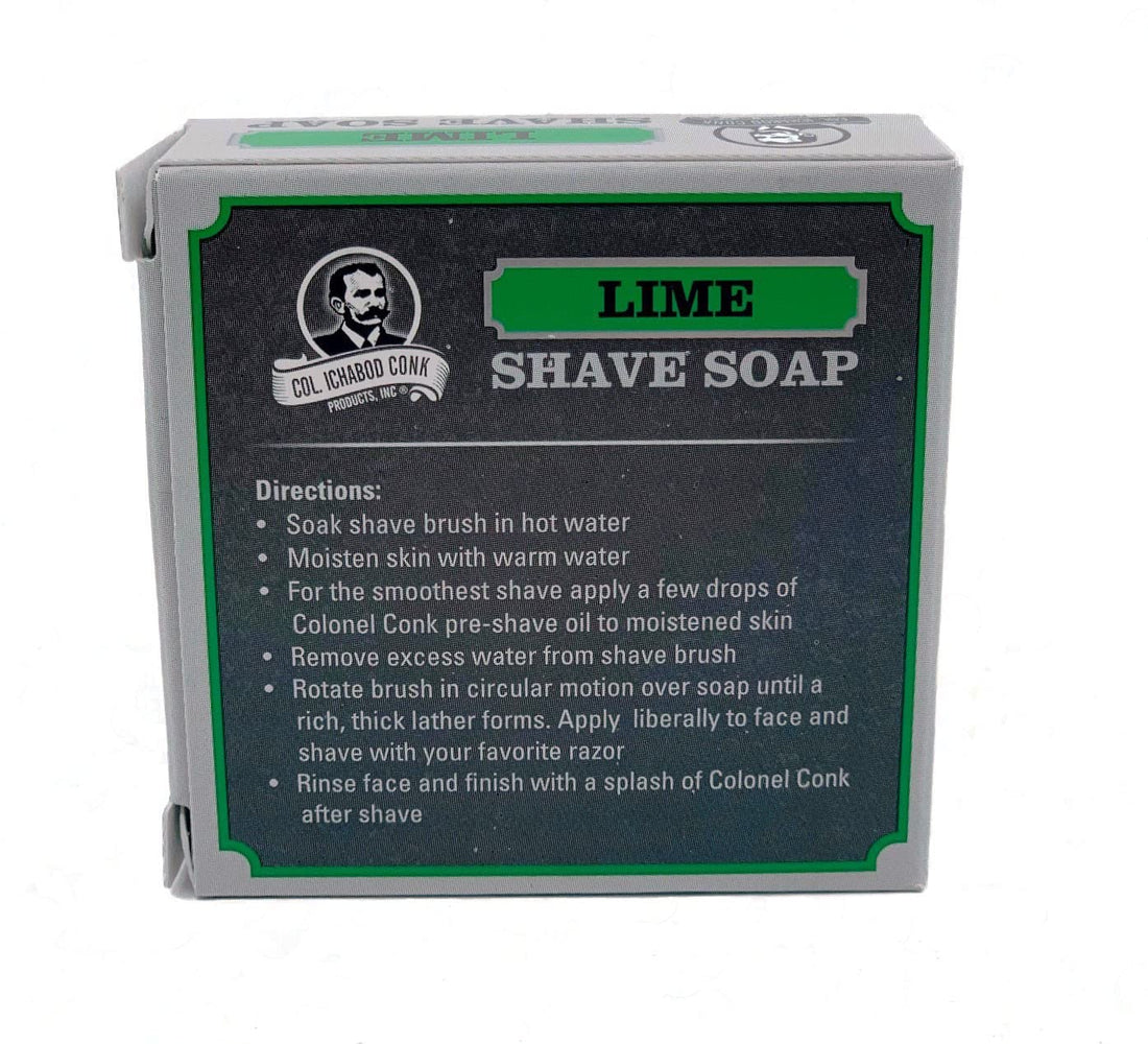 Col. Conk Lime Glycerine Shave Soap 2.25 oz.