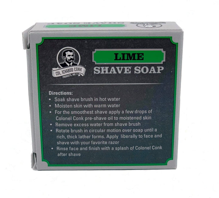 Col. Conk Lime Glycerine Shave Soap 2.25 oz.