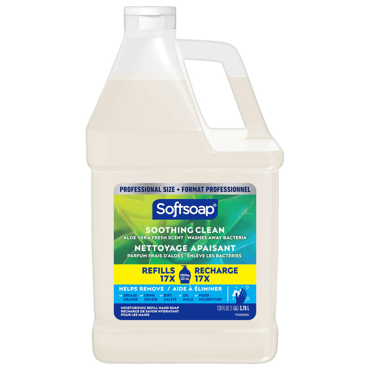 Softsoap Liquid Hand Soap Refill, Soothing Clean, Aloe Vera Fresh Scent - 1 gallon