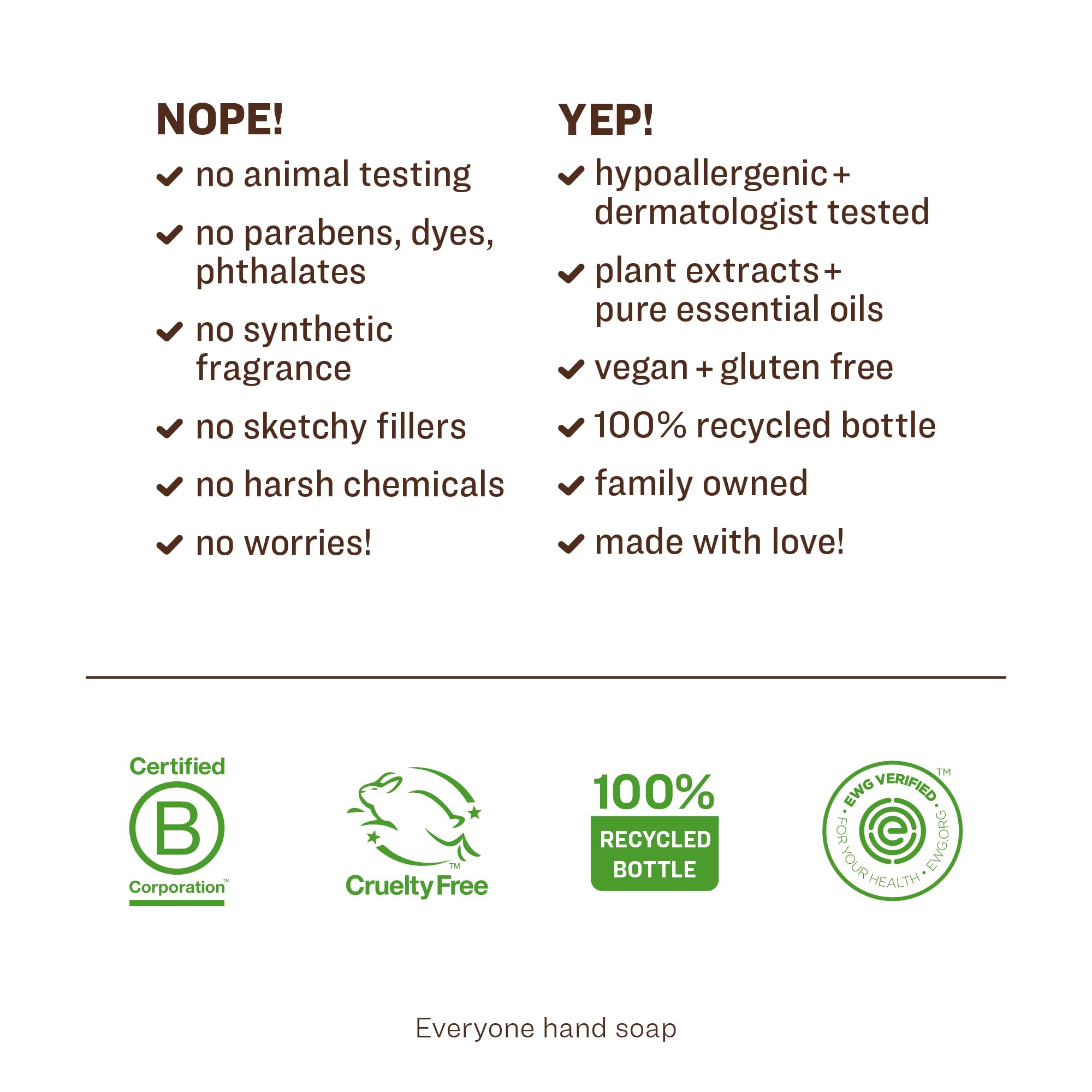 Everyone Hand Soap, Spearmint and Lemongrass, 12.75 Ounce, 3 Count