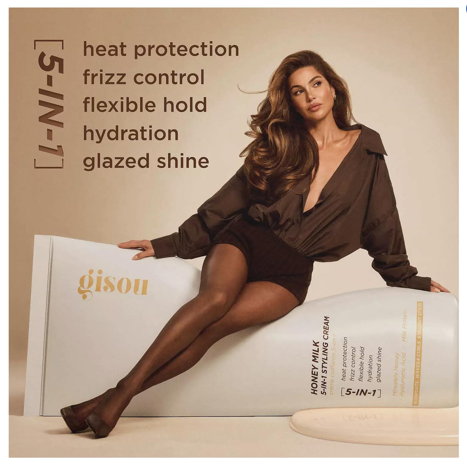 Gisou Honey Milk 5-in-1 Styling Cream 5.0 fl. oz.