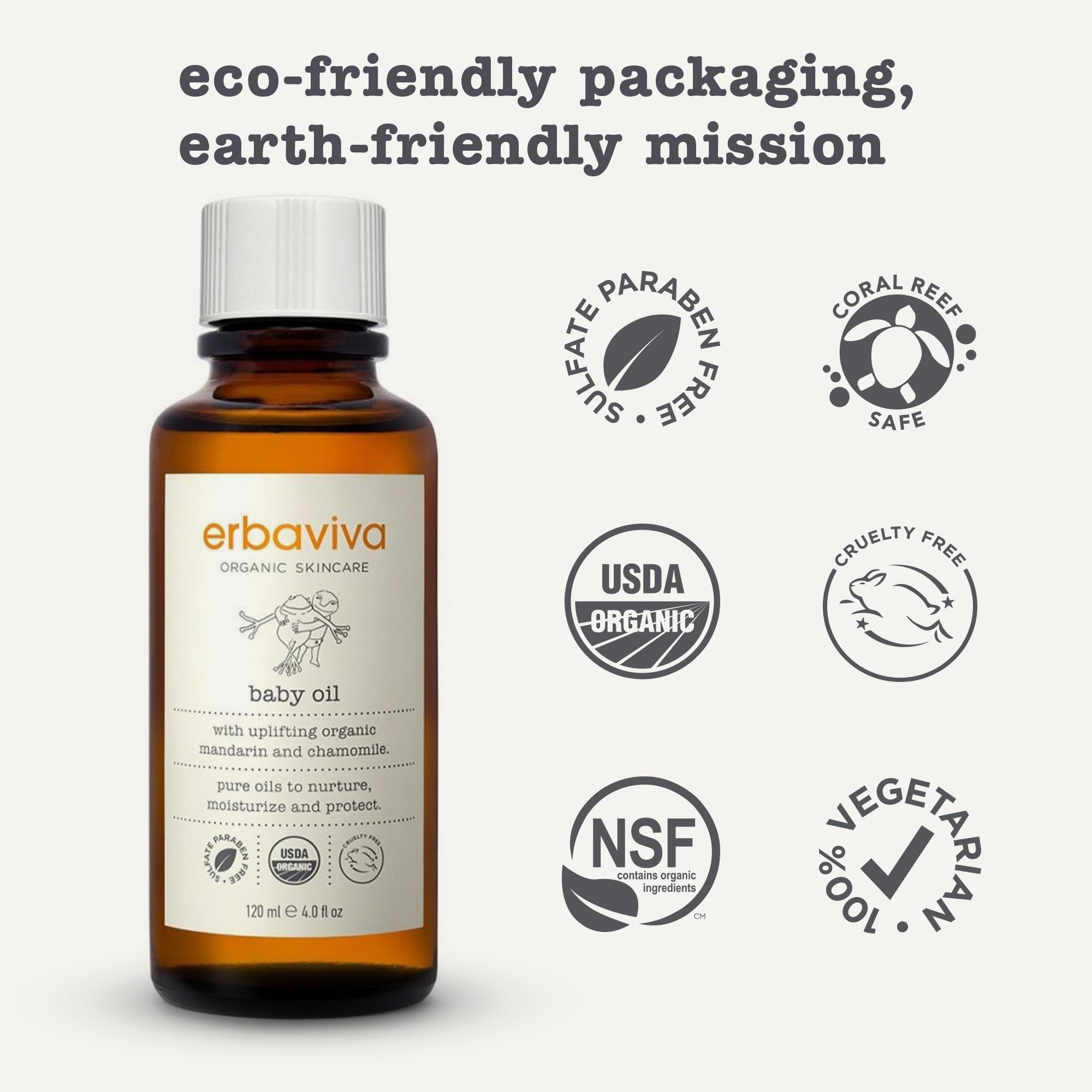 erbaviva Baby Oil, 4 Fl Oz